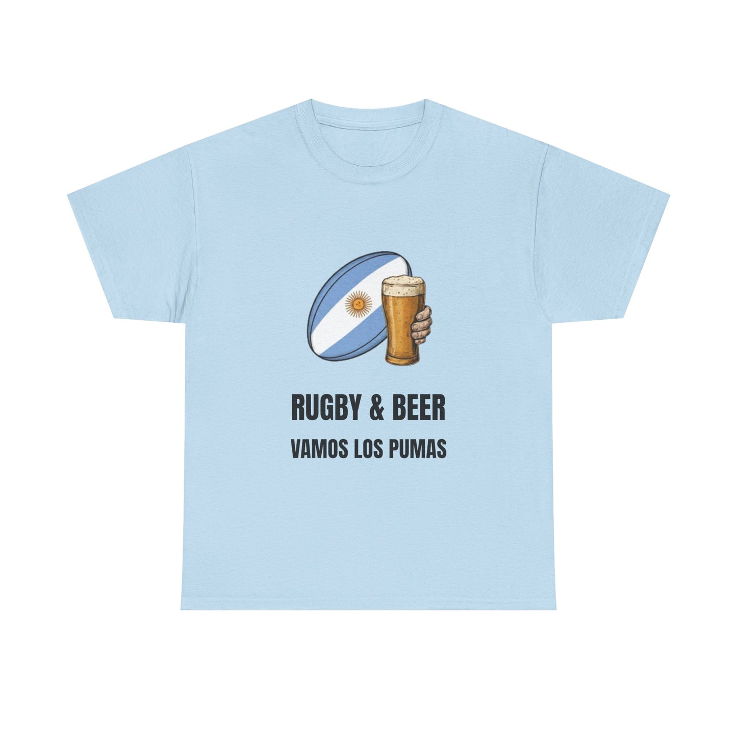 Argentina Rugby & Beer T-Shirt - Vamos Los Pumas Fan Tee | Match Day Apparel