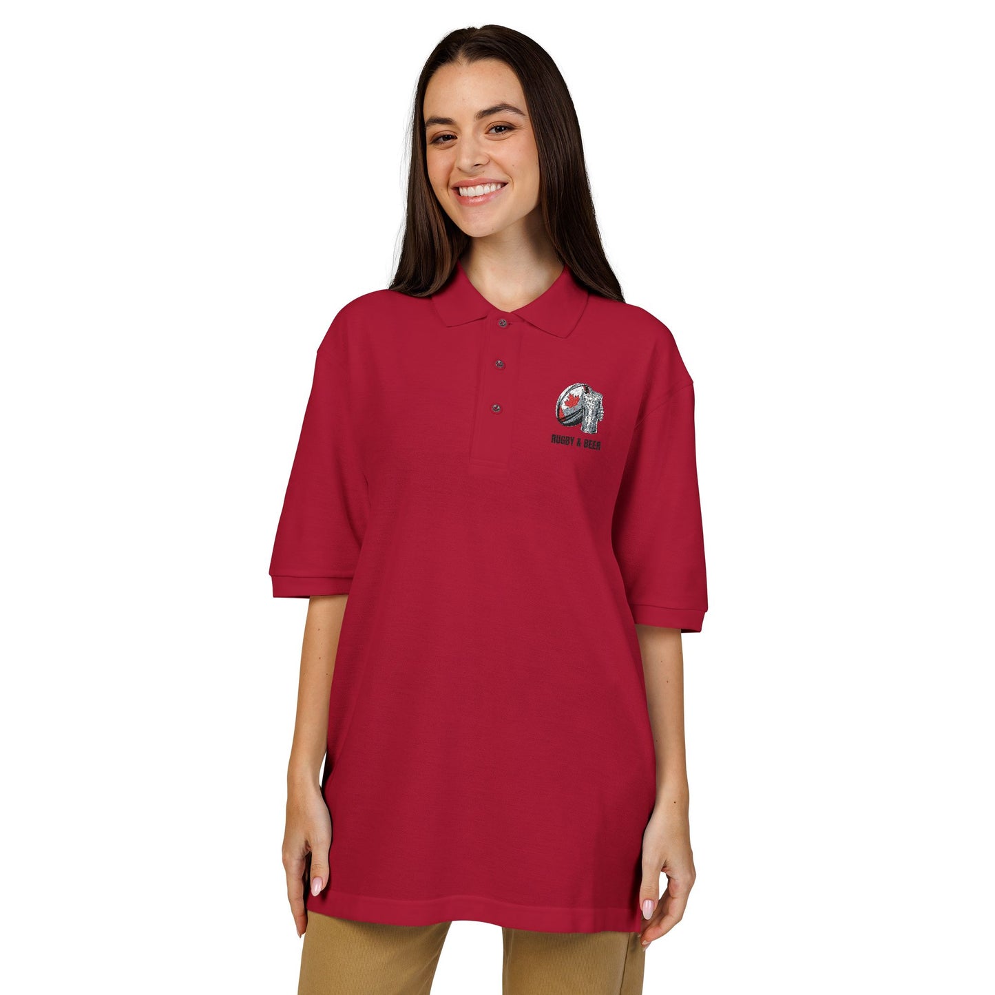 Embroidered Unisex Polo Shirt, Casual Wear, Elegant Style, Gift for Him/Her, Summer Essentials, Personalized Apparel