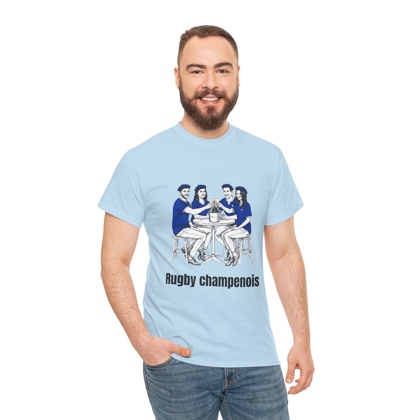 Champagne Rugby T-shirt - French Rubgy Fan Gift