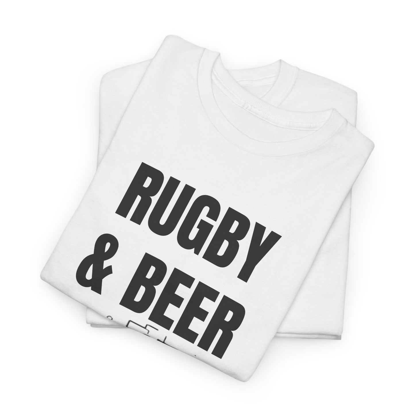 Rugby & Beer T-Shirt – From the Pitch to the Pub | Welsh Rugby Fans Tee