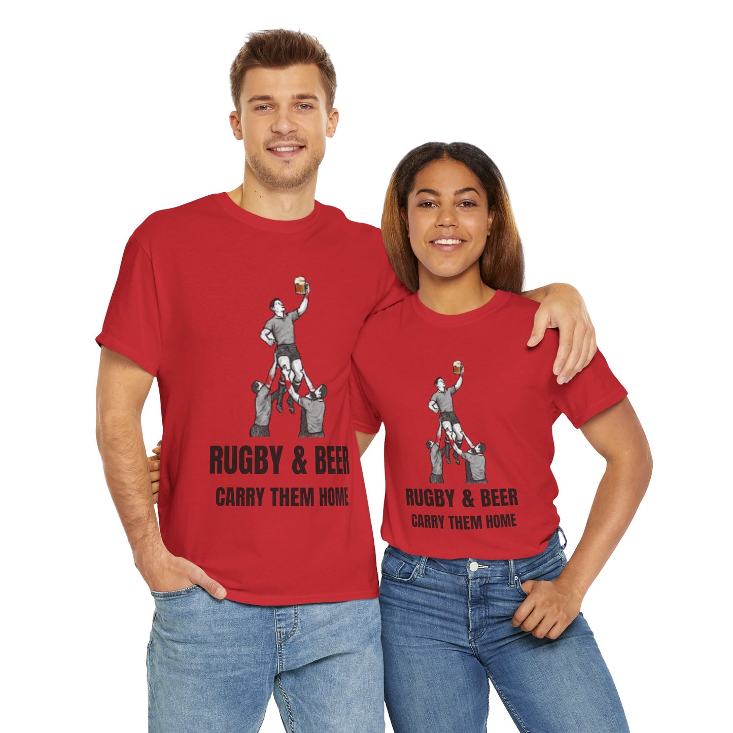 Carry Them Home England Rugby T-Shirt | Rugby & Beer Fan Tee