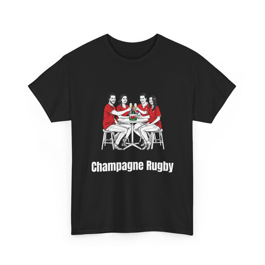 Champagne Rugby T-shirt - Six Nations Wales Fan Gift