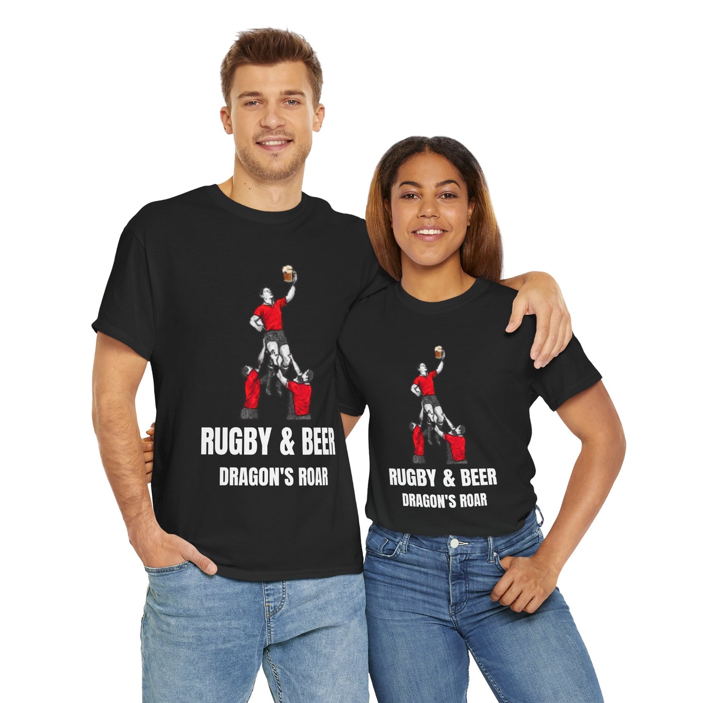 Dragon’s Roar Wales Rugby T-Shirt | Rugby & Beer Fan Tee