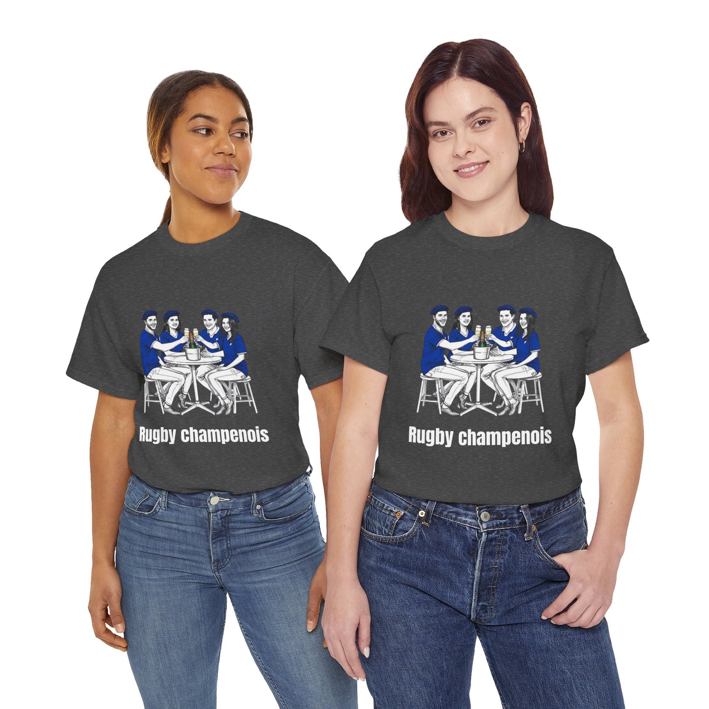 Champagne Rugby T-shirt - French Rubgy Fan Gift