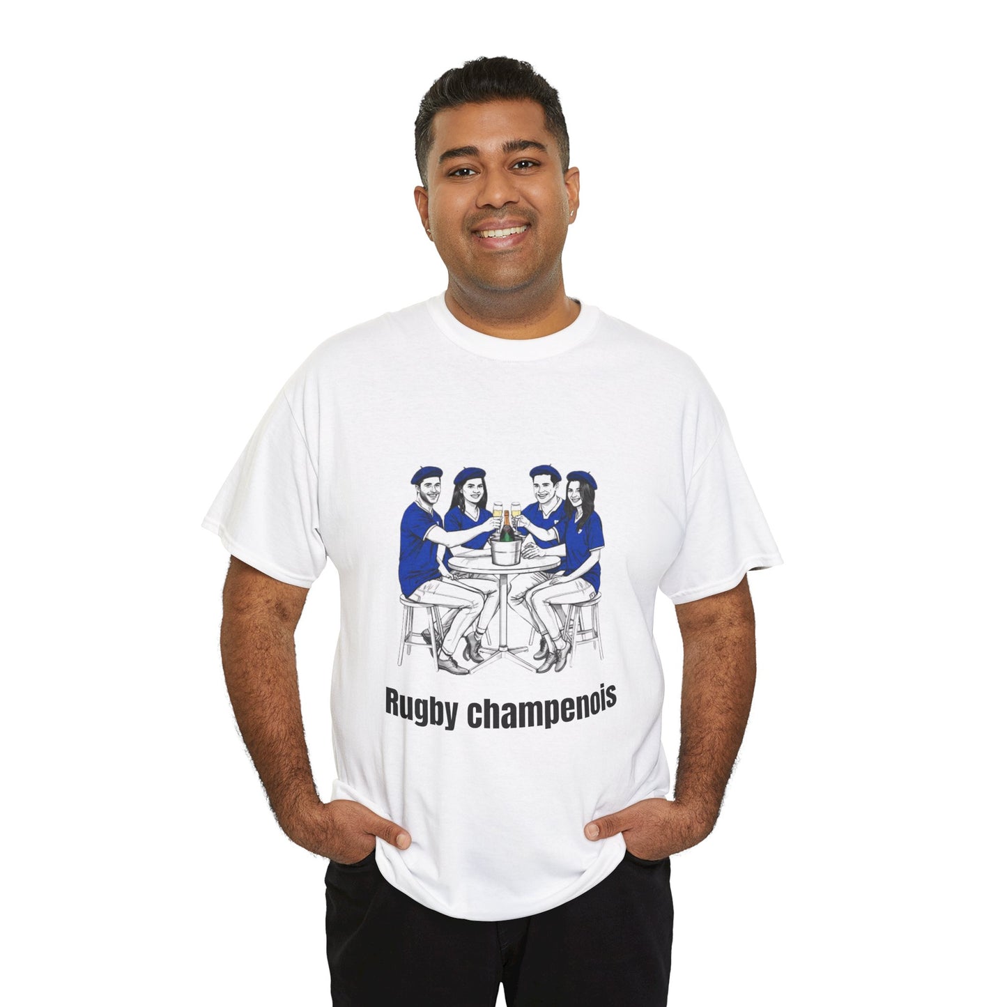 Champagne Rugby T-shirt - French Rubgy Fan Gift