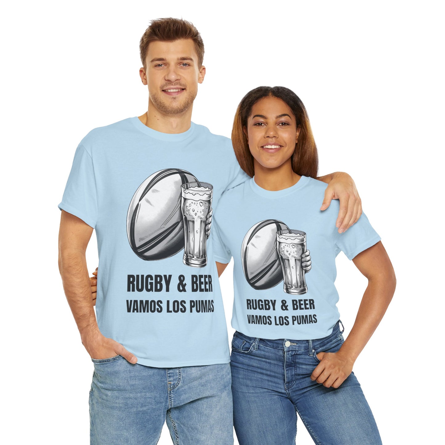 Rugby & Beer ¨Vamos Los Pumas¨ T-Shirt - Argentinian Rugby Fan Matchday Gift
