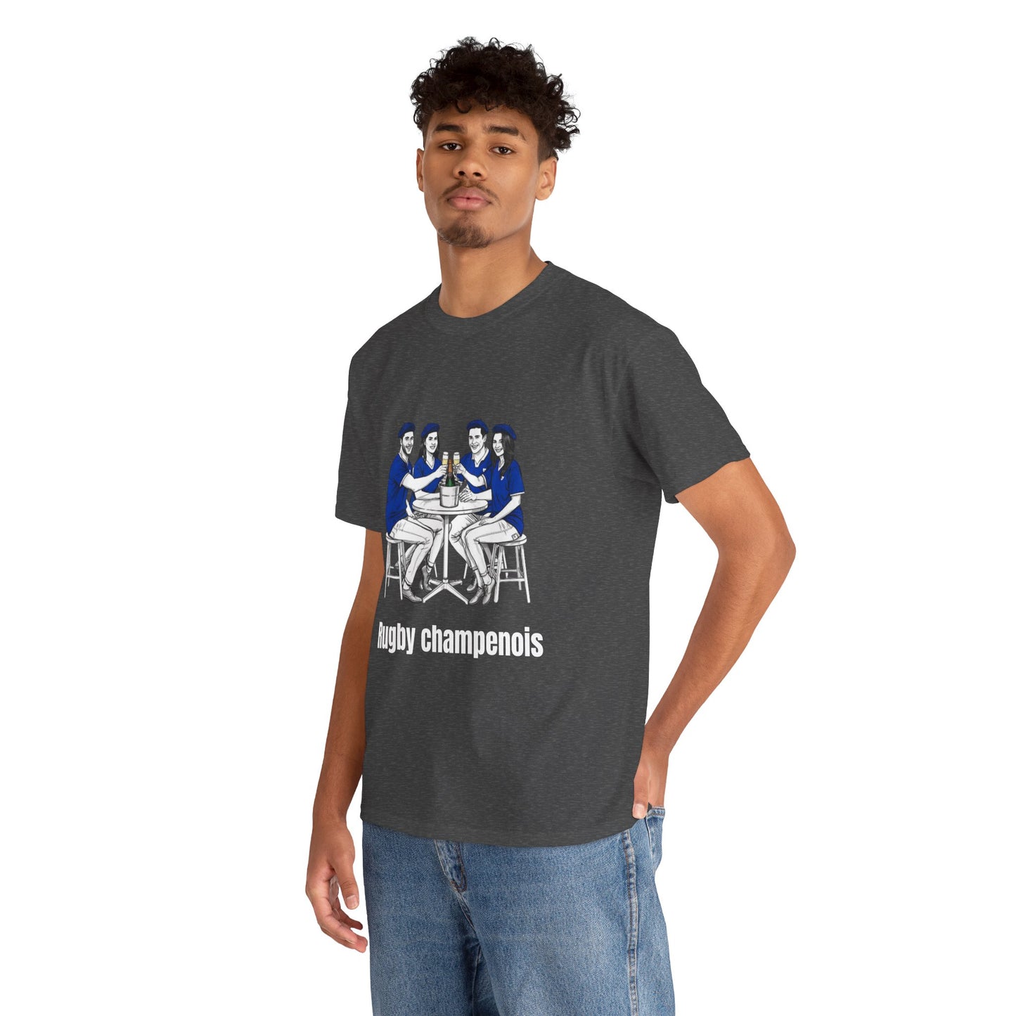 Champagne Rugby T-shirt - French Rubgy Fan Gift