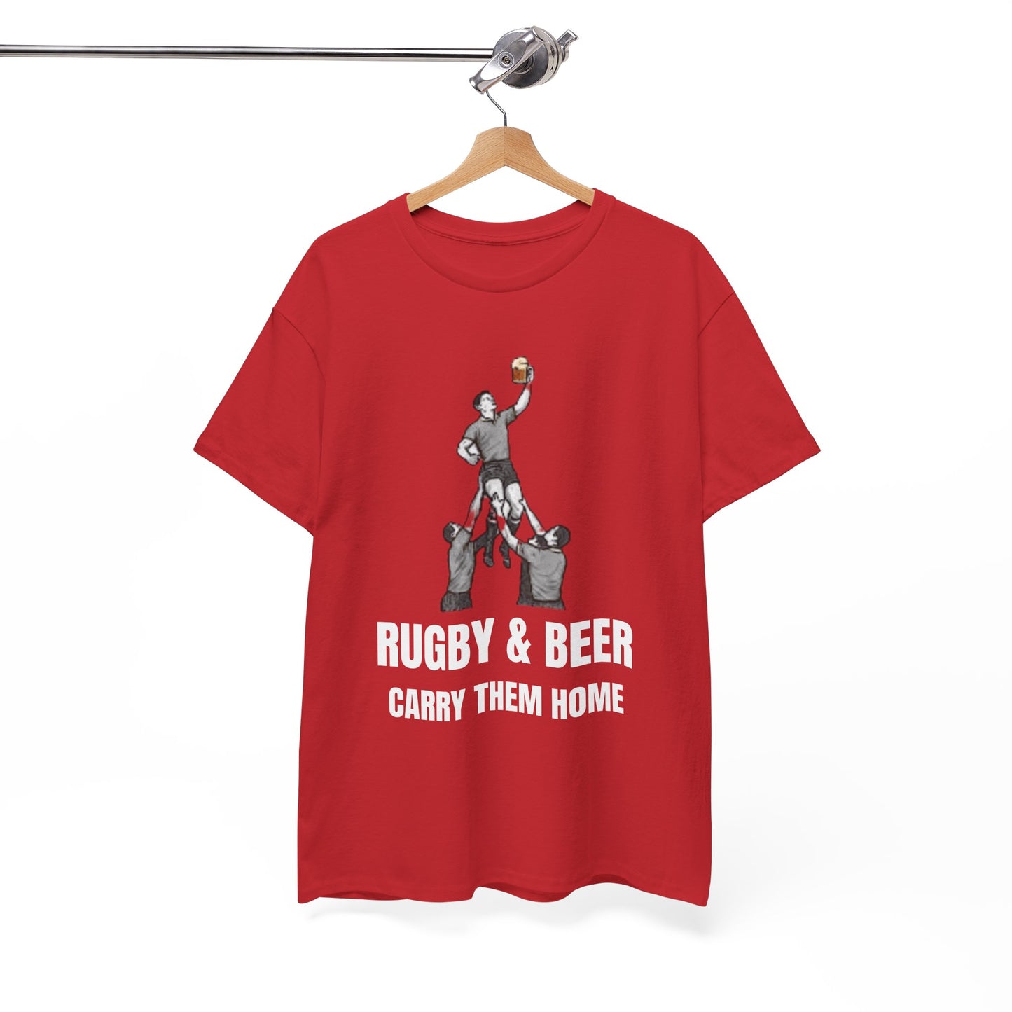 Carry Them Home England Rugby T-Shirt | Rugby & Beer Fan Tee