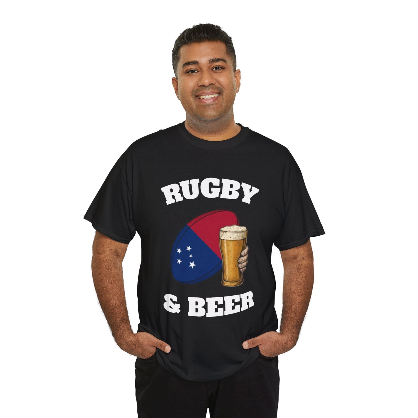 Rugby & Beer Samoa T-Shirt – Manu Samoa Rugby Fans Tee
