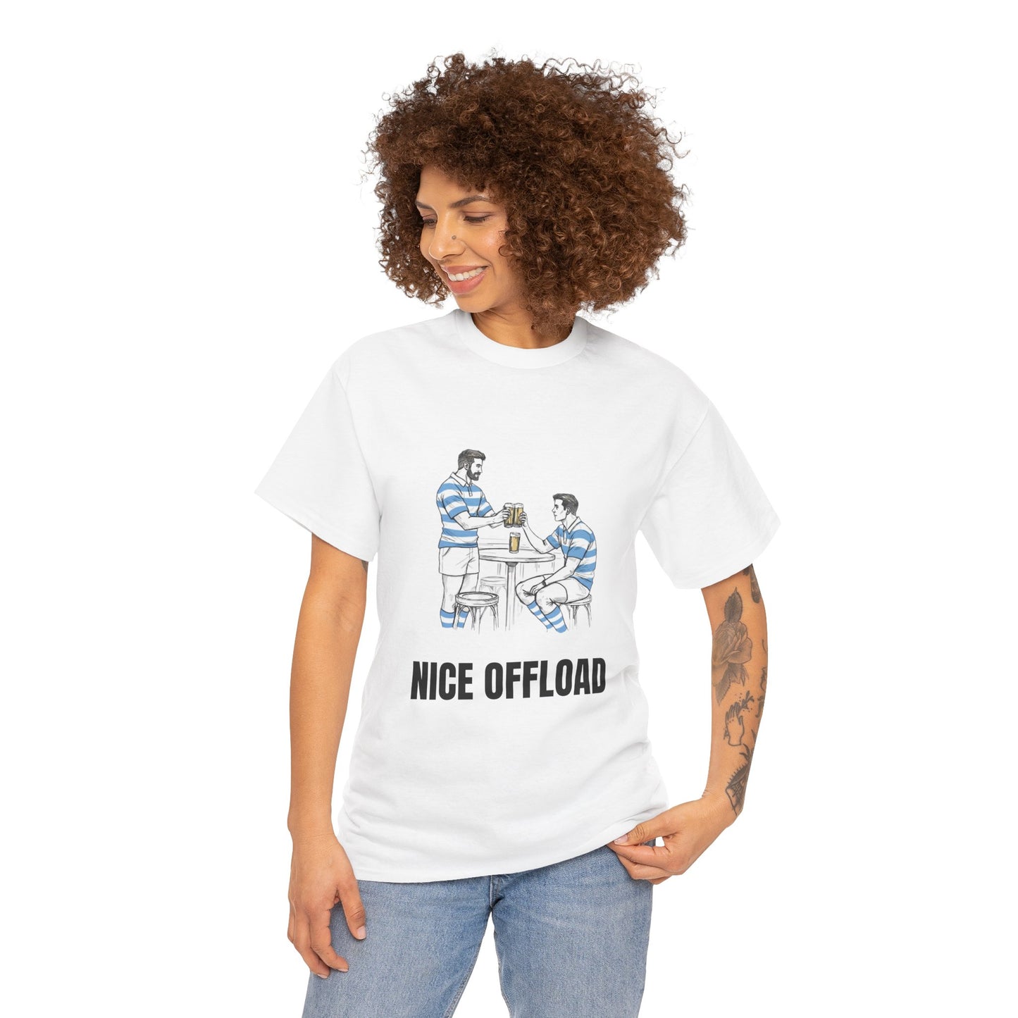 Nice Offload – Argentina Rugby Fan T-Shirt | Rugby & Beer