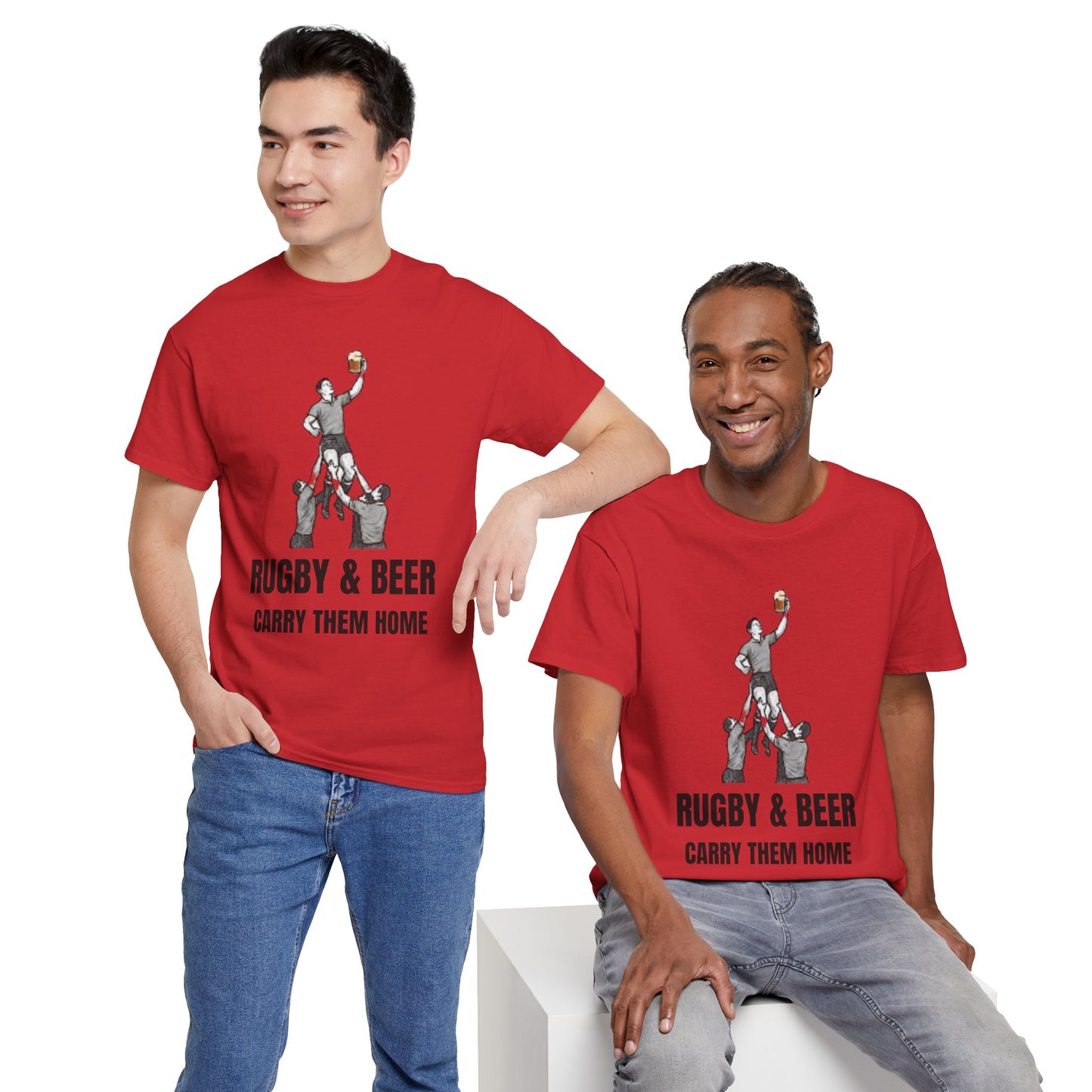 Carry Them Home England Rugby T-Shirt | Rugby & Beer Fan Tee