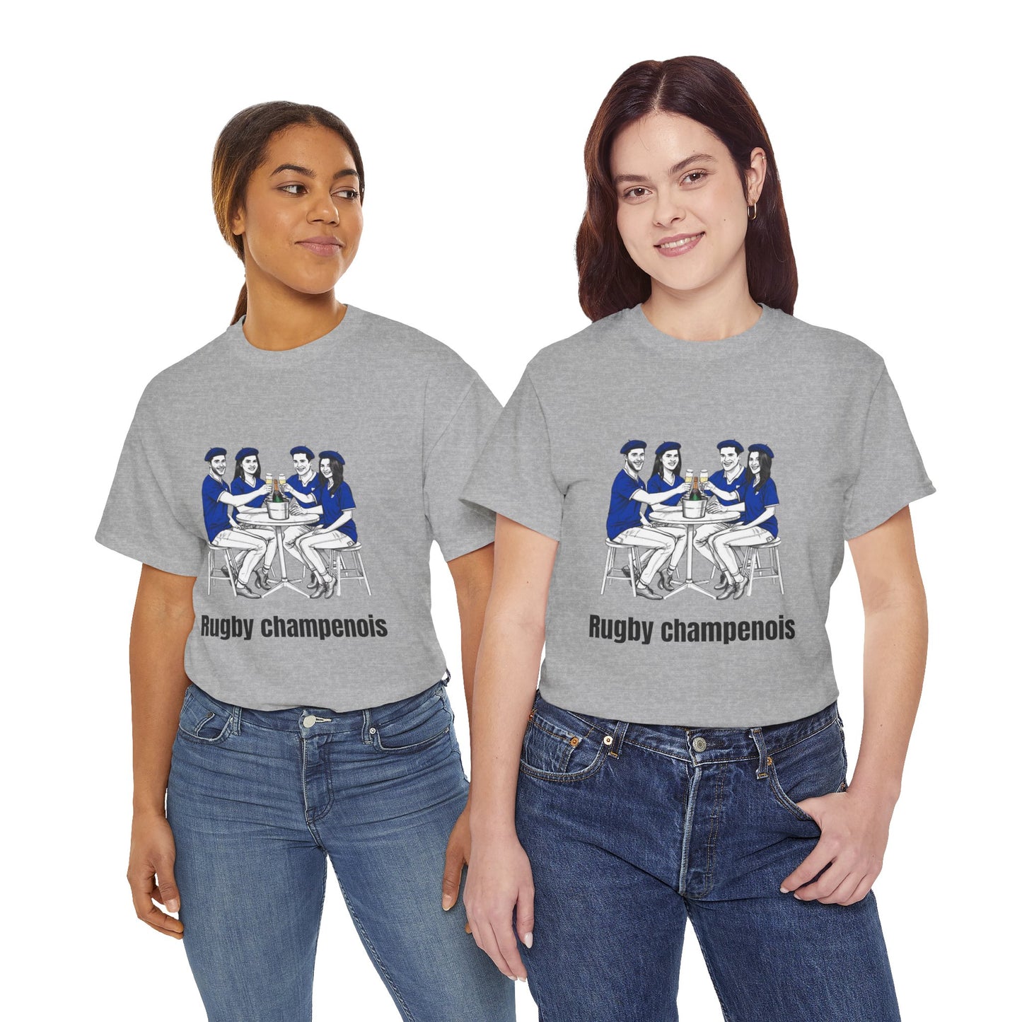 Champagne Rugby T-shirt - French Rubgy Fan Gift
