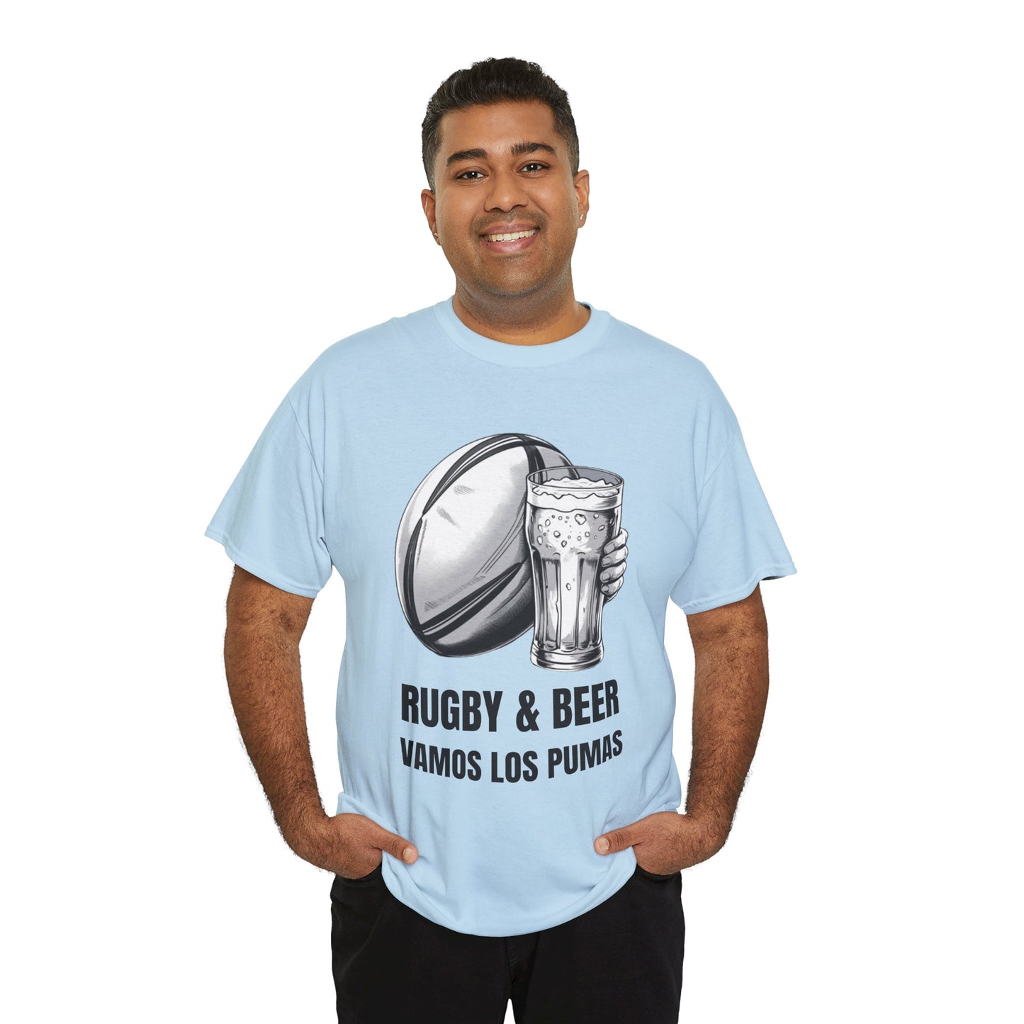 Rugby & Beer ¨Vamos Los Pumas¨ T-Shirt - Argentinian Rugby Fan Matchday Gift