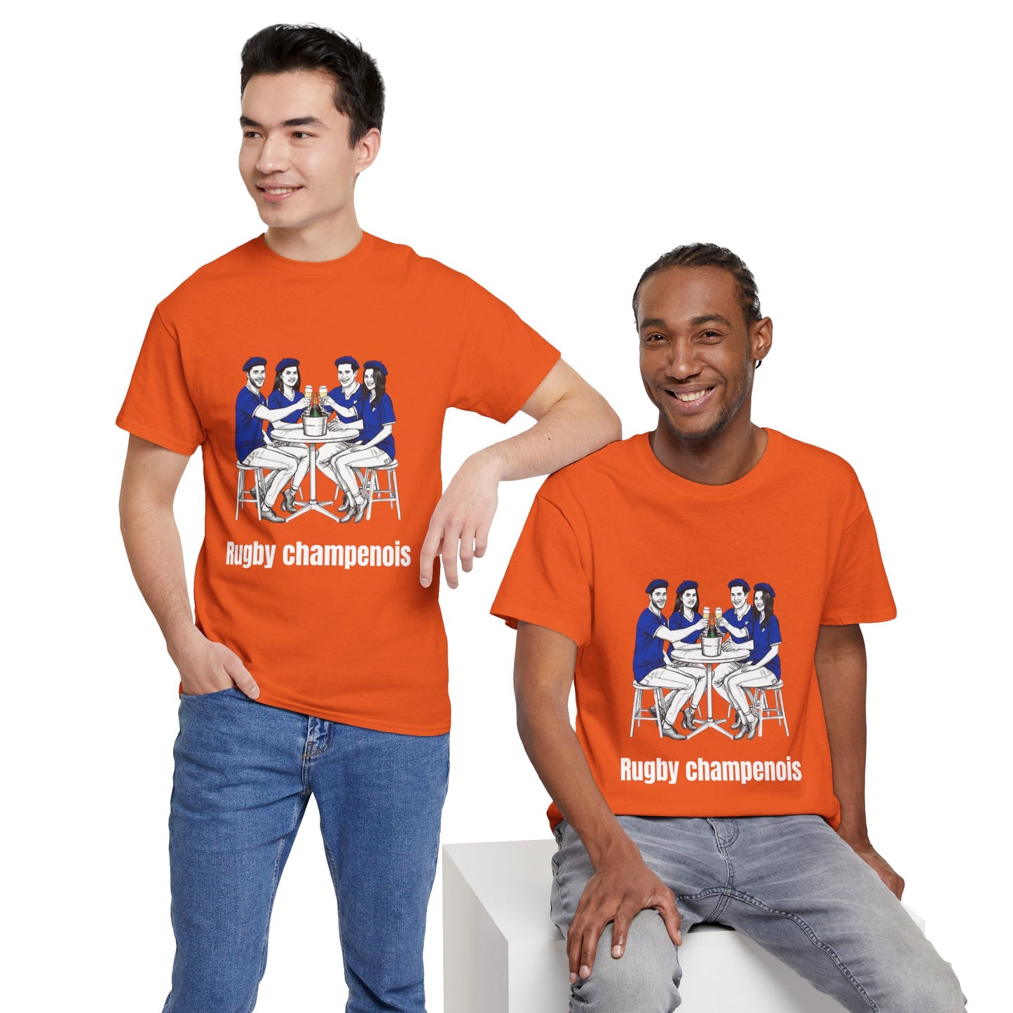Champagne Rugby T-shirt - French Rubgy Fan Gift