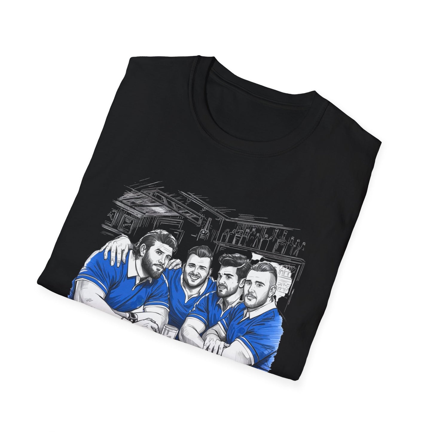Propping Up The Bar – Funny Italian Rugby T-Shirt for Fans & Gifts