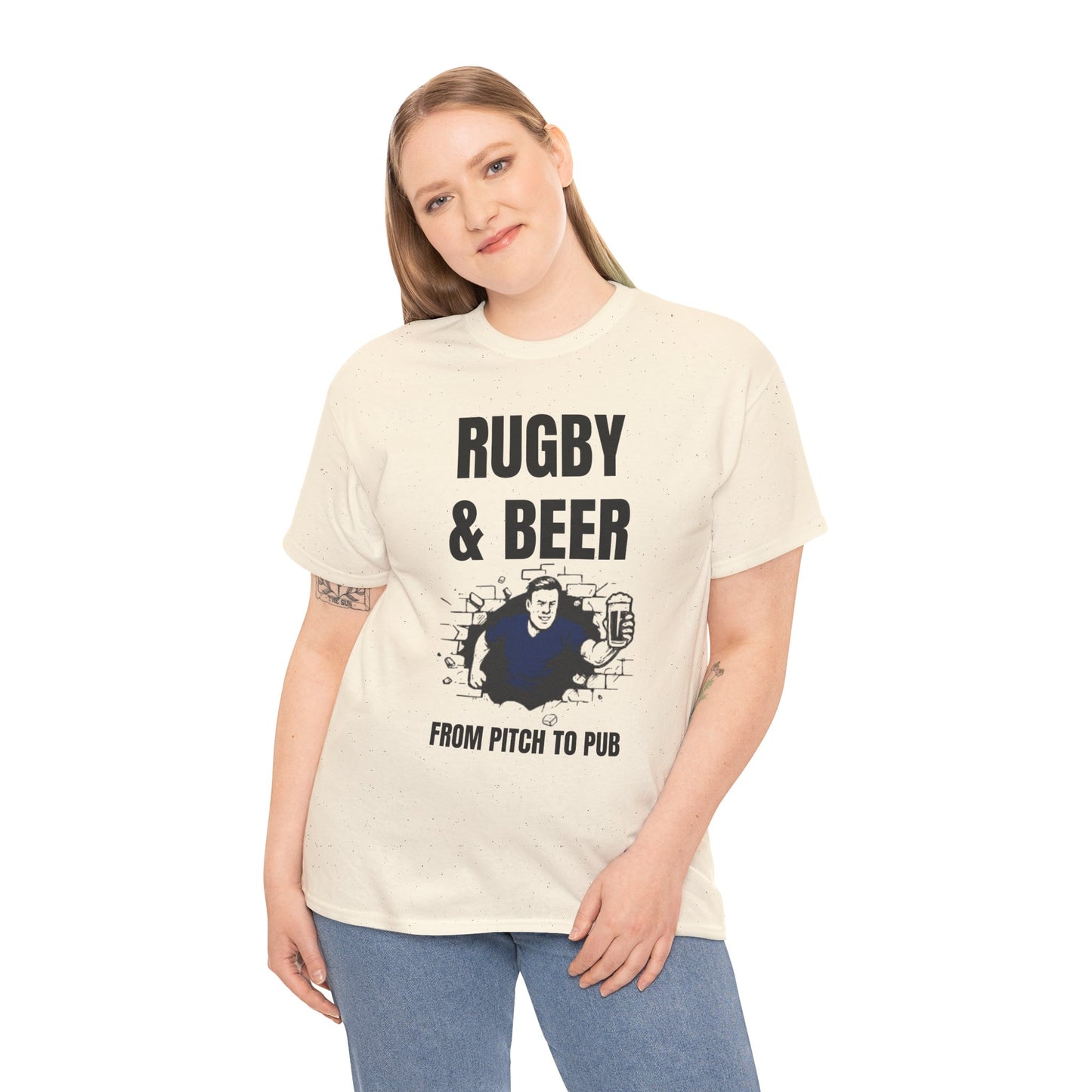 T-shirt Rugby et bière – Du terrain au pub | T-shirt des supporters de rugby écossais 