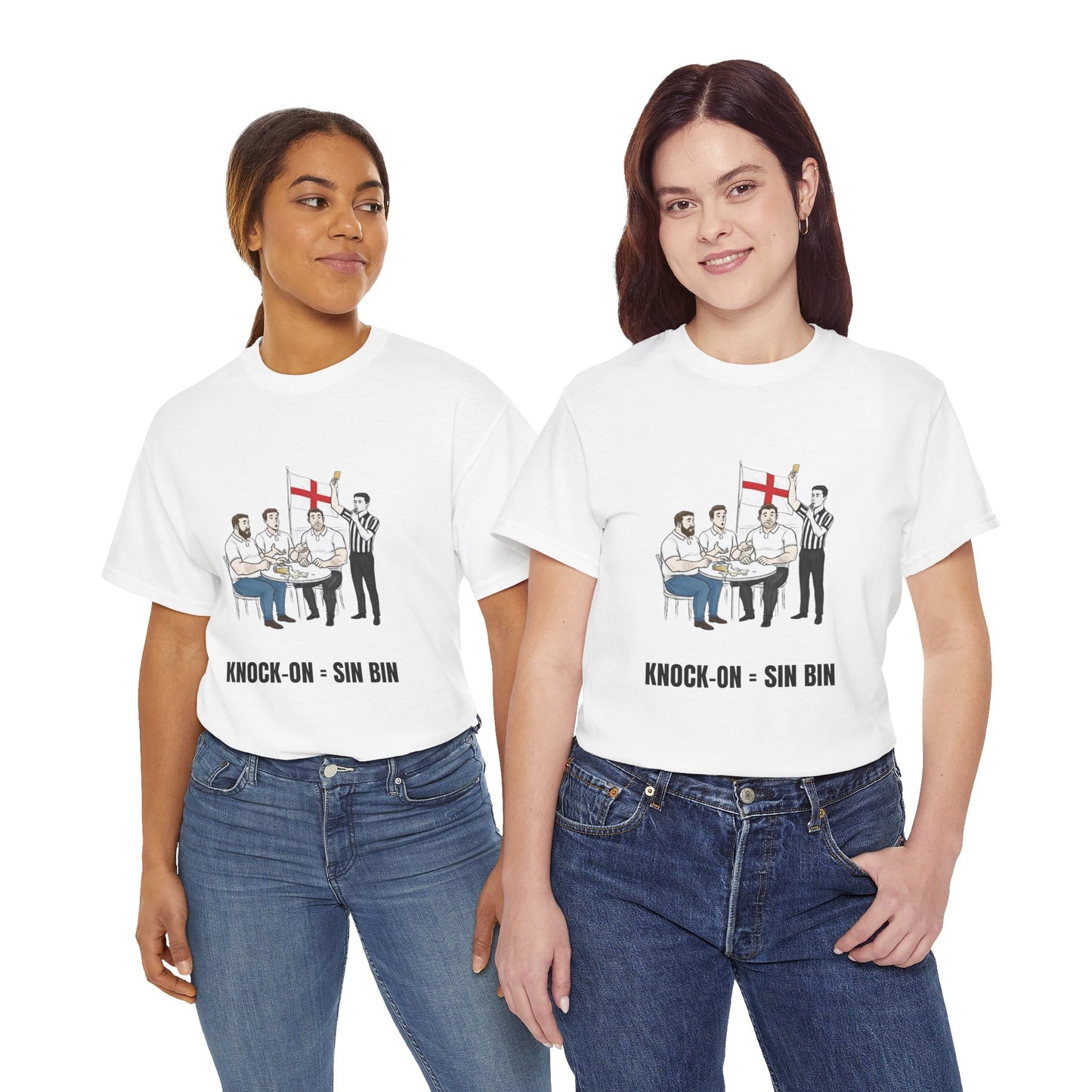 T-shirt rugby anglais et bière – Carton jaune renversé | T-shirt humoristique pour supporters de rugby