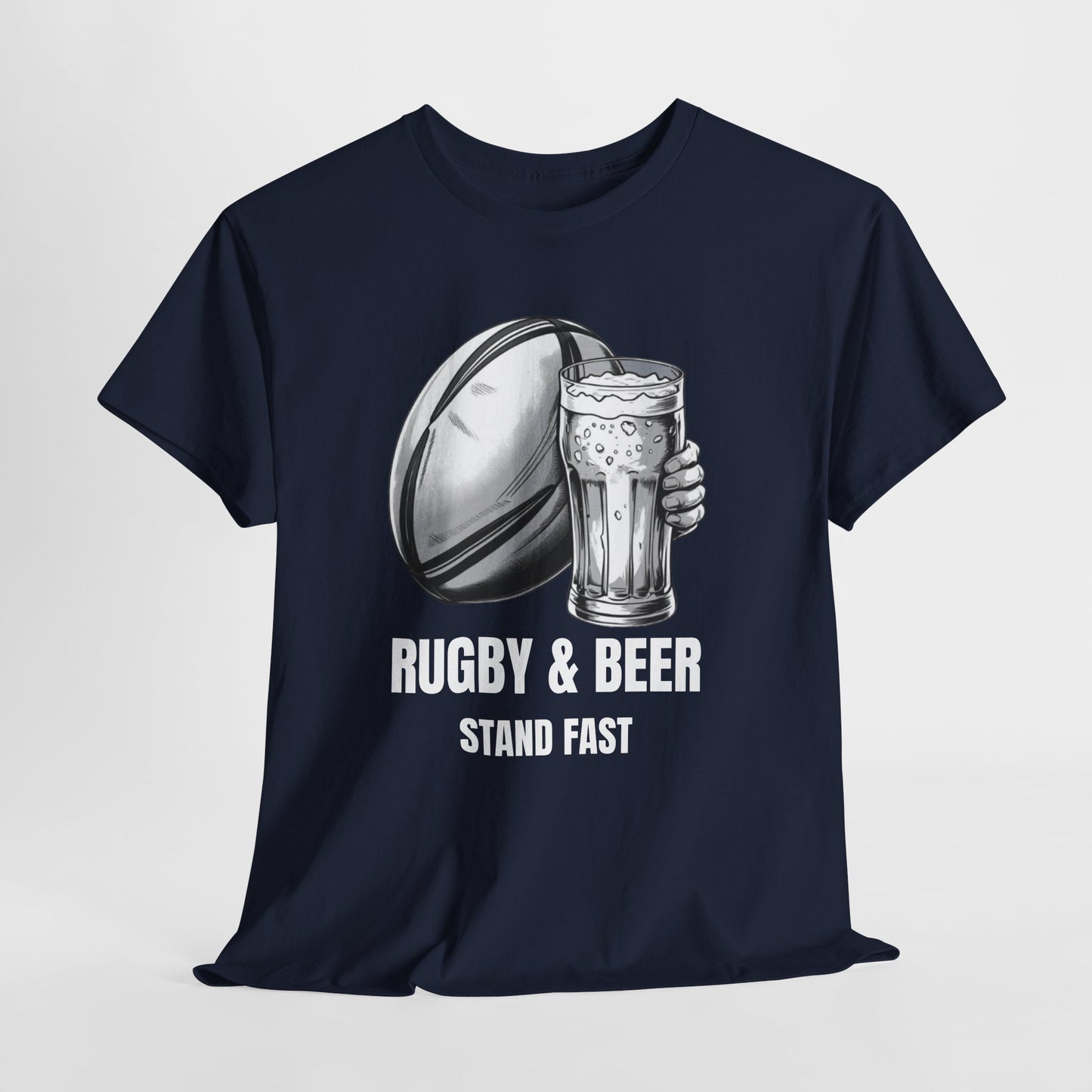 Rugby & Beer “Stand Fast” T-Shirt – Scotland Rugby Fan Matchday Gift