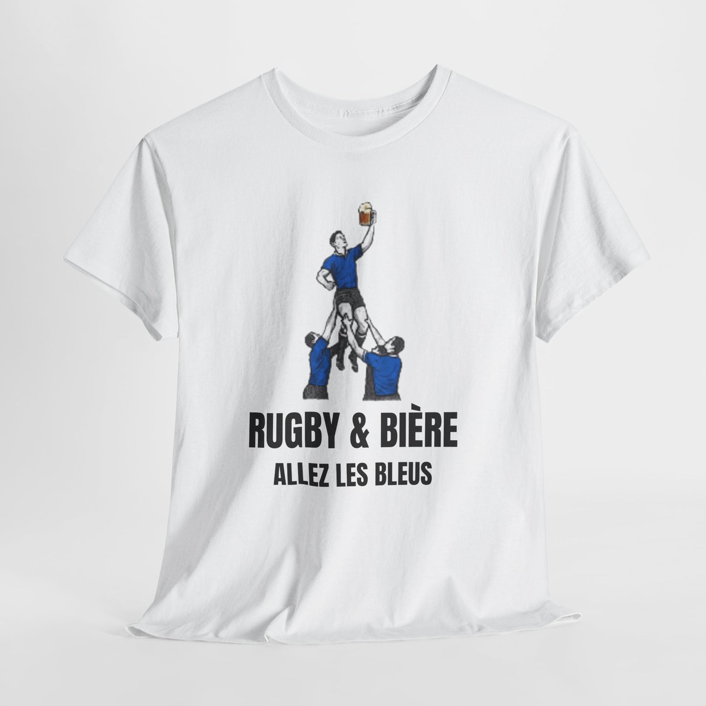 Allez Les Bleus France Rugby T-Shirt | Rugby & Bière Fan Tee