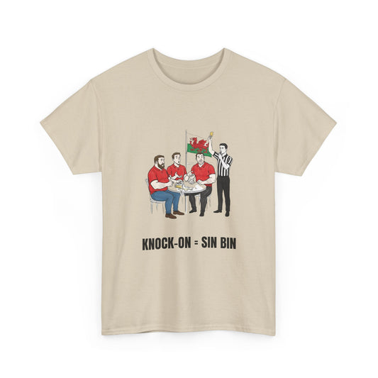 Welsh Rugby & Beer T-Shirt – Yellow Card Pint Spill | Funny Rugby Fans Tee