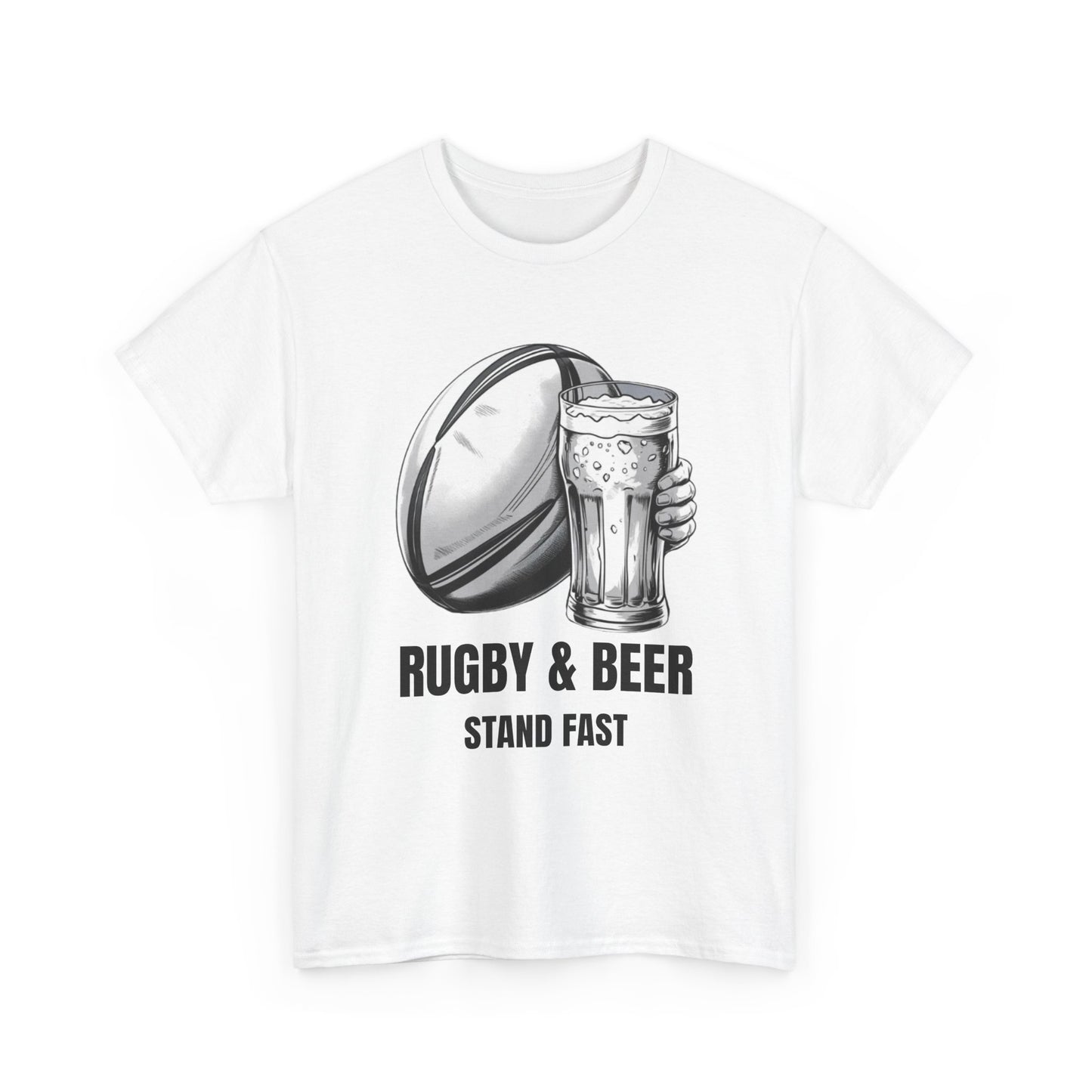 Rugby & Beer “Stand Fast” T-Shirt – Scotland Rugby Fan Matchday Gift