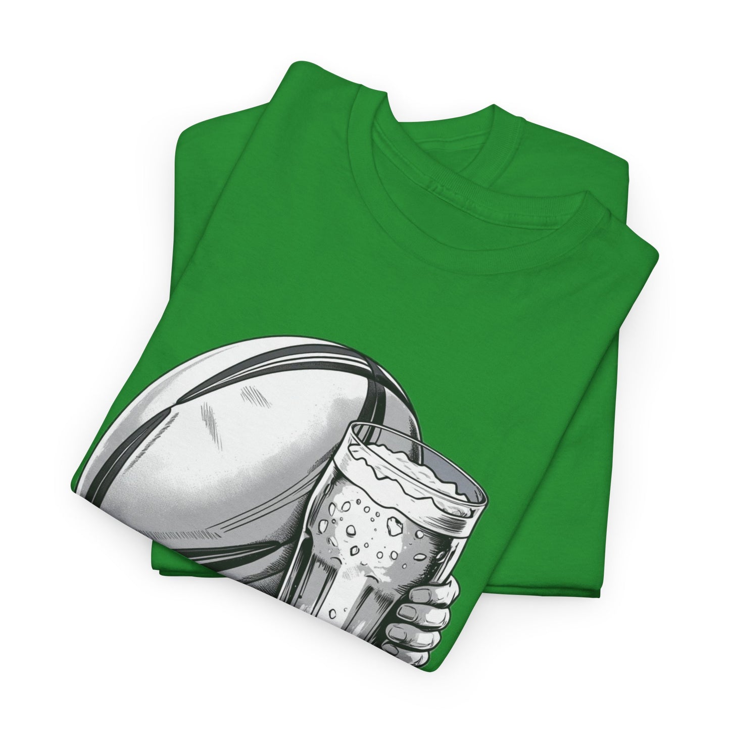 Rugby & Beer “Shoulder to Shoulder” T-Shirt – Irish Rugby Fan Matchday Gift
