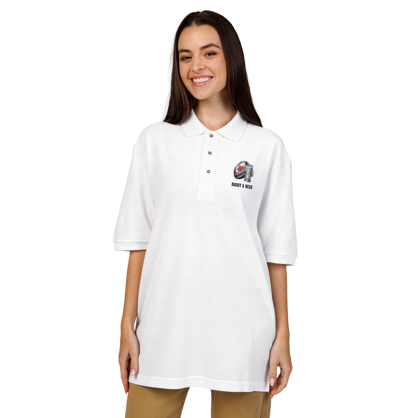 Embroidered Unisex Polo Shirt, Casual Wear, Elegant Style, Gift for Him/Her, Summer Essentials, Personalized Apparel