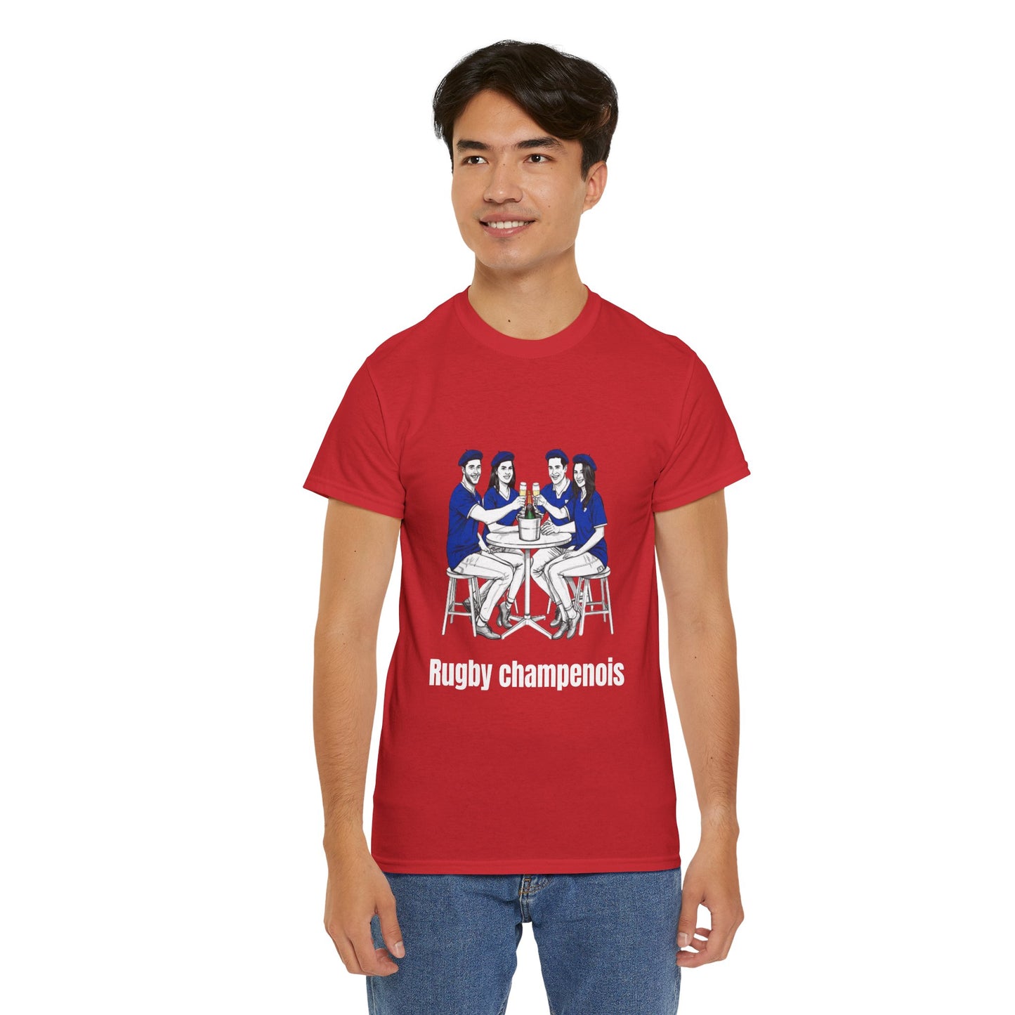 Champagne Rugby T-shirt - French Rubgy Fan Gift