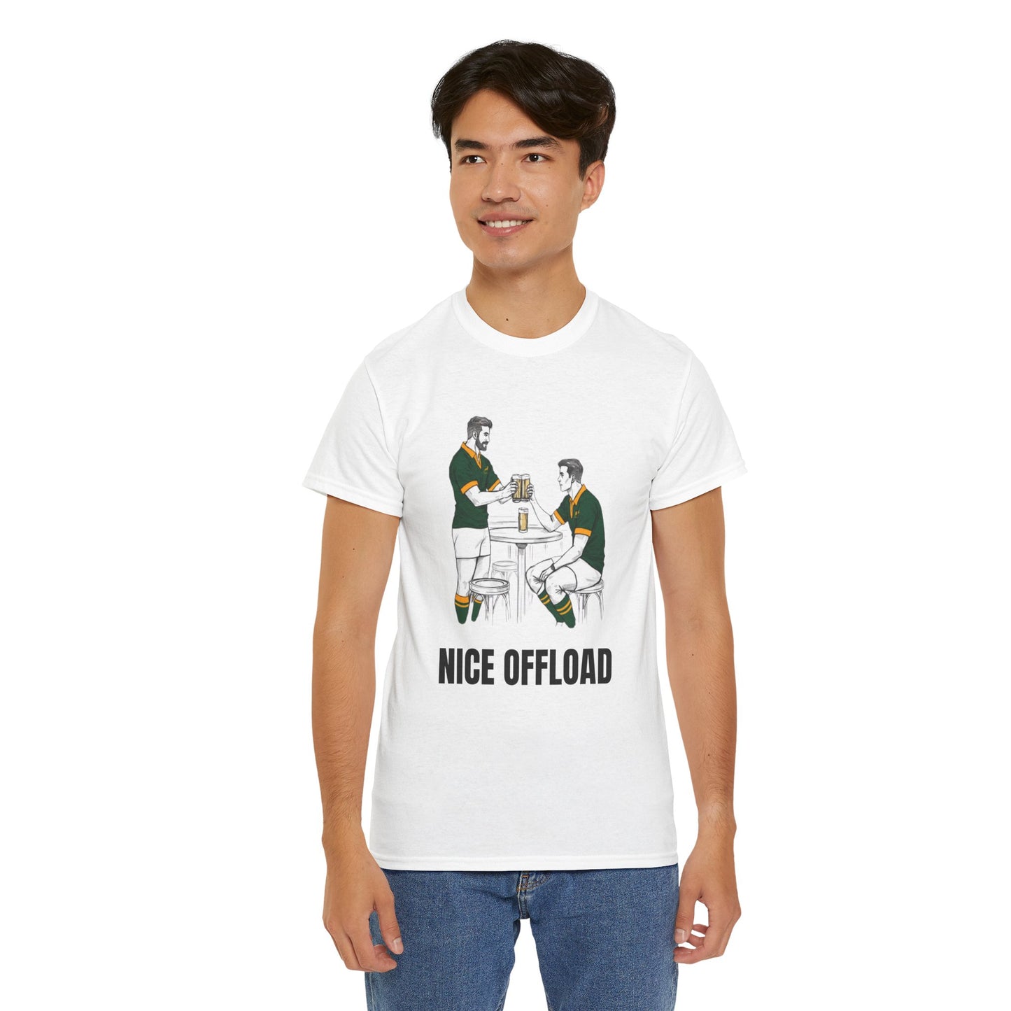 Nice Offload – South Africa Rugby Fan T-Shirt | Rugby & Beer