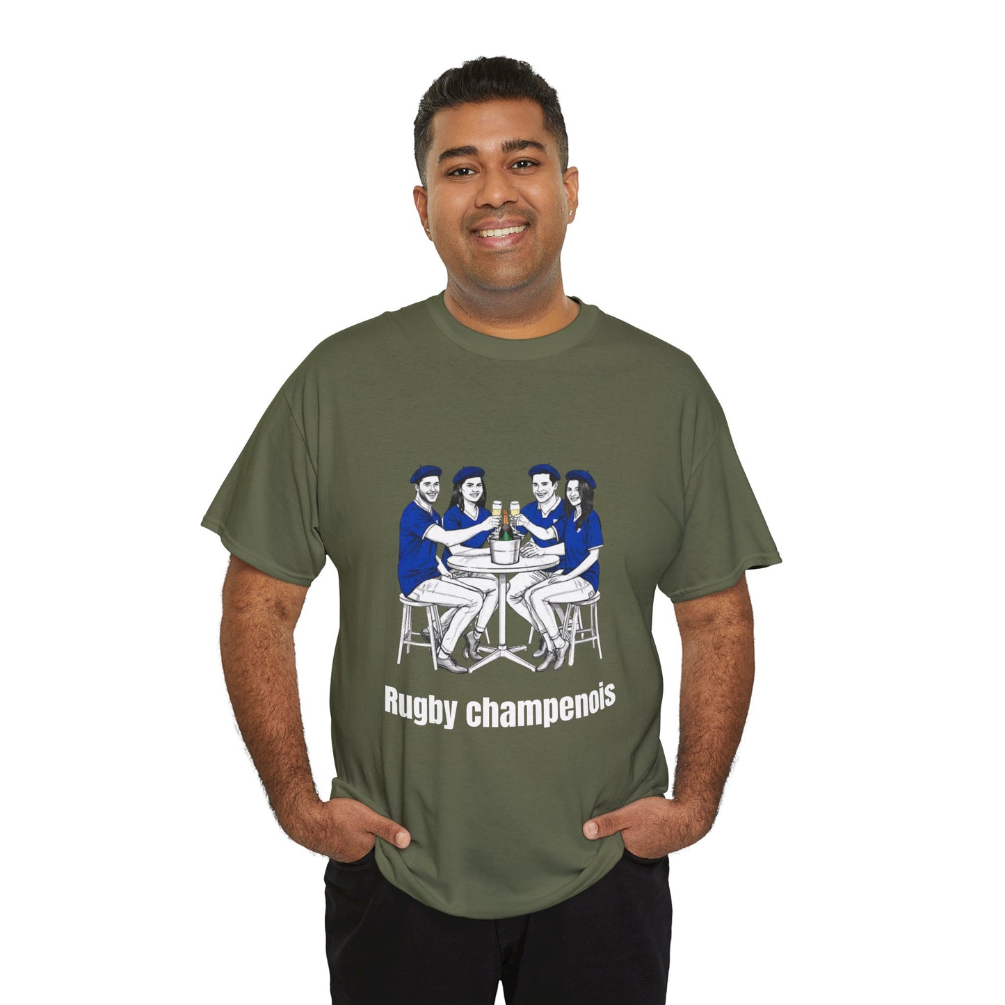 Champagne Rugby T-shirt - French Rubgy Fan Gift