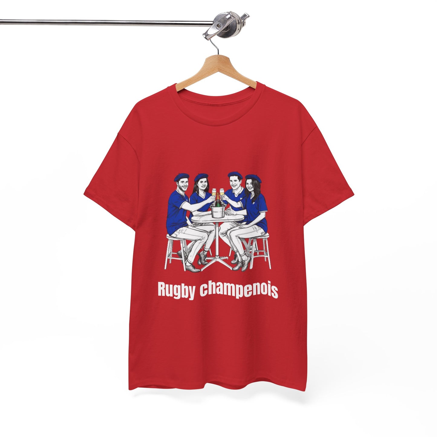 Champagne Rugby T-shirt - French Rubgy Fan Gift