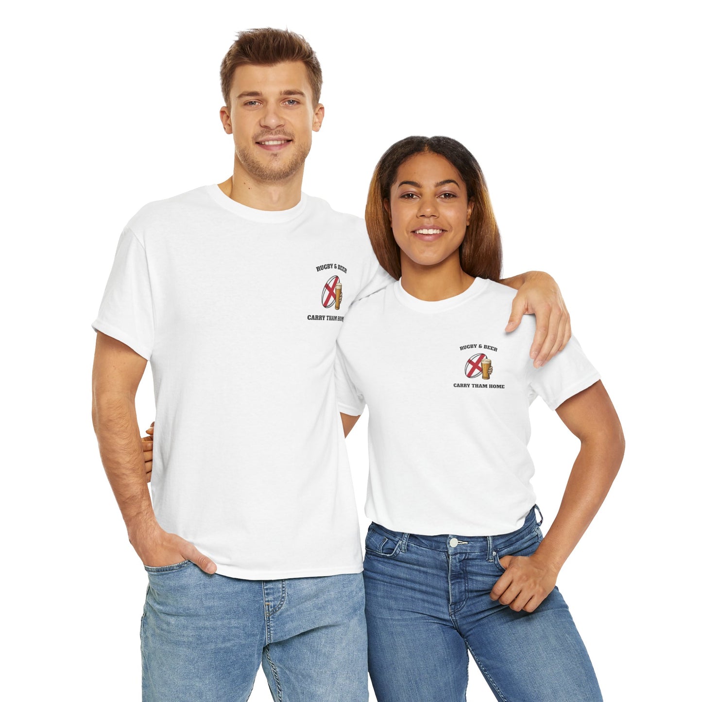 England Rugby & Beer T-Shirt – Carry Them Home | English Rugby Fan Shirt