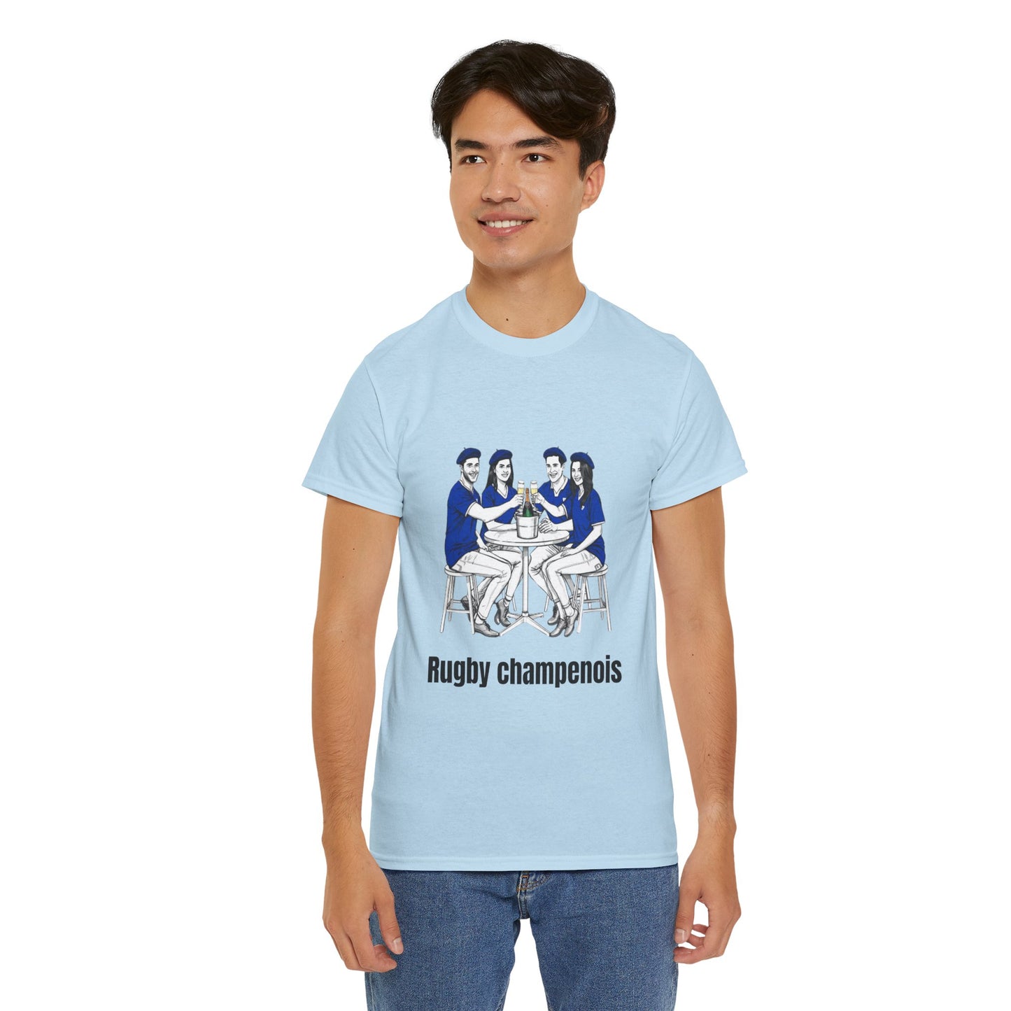 Champagne Rugby T-shirt - French Rubgy Fan Gift