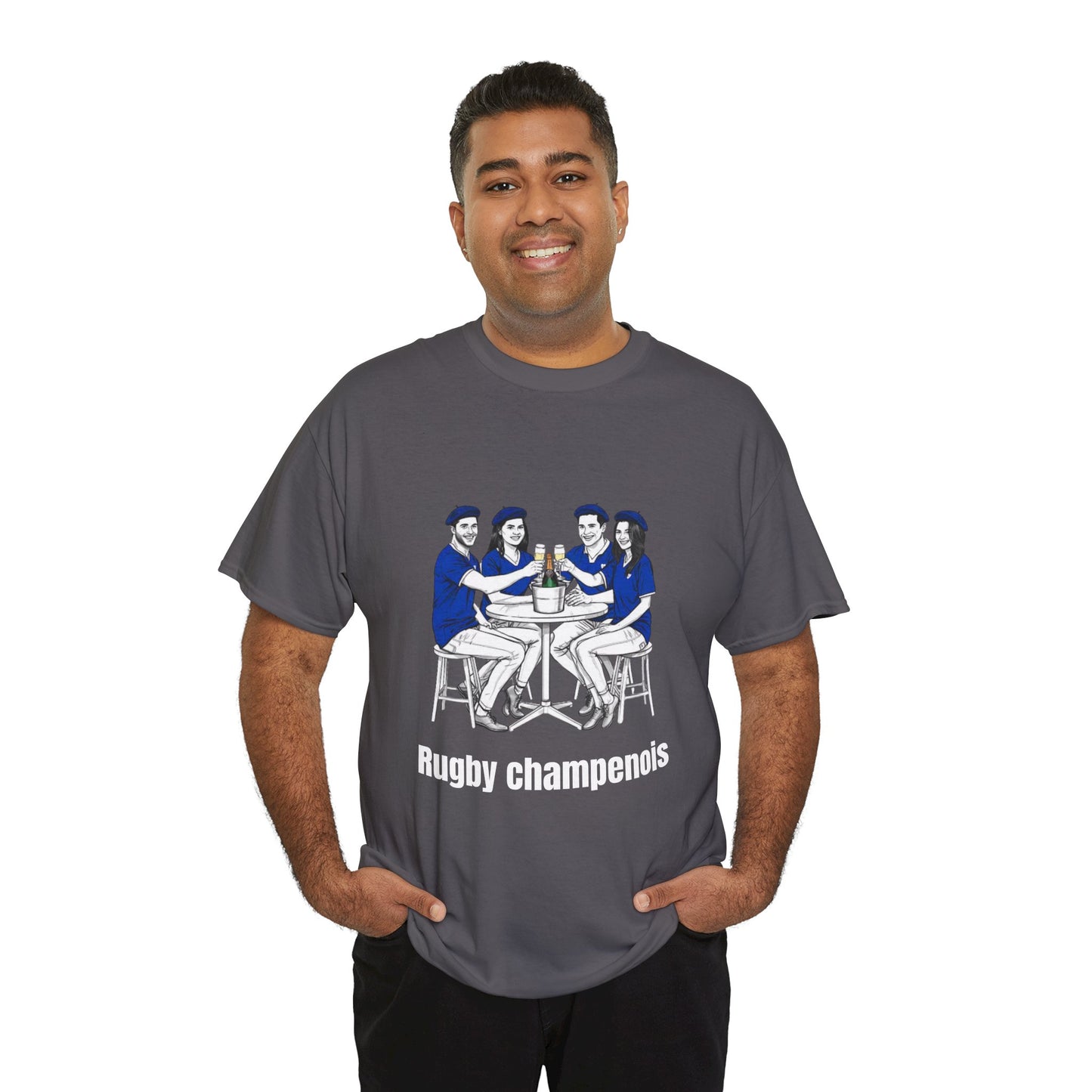 Champagne Rugby T-shirt - French Rubgy Fan Gift