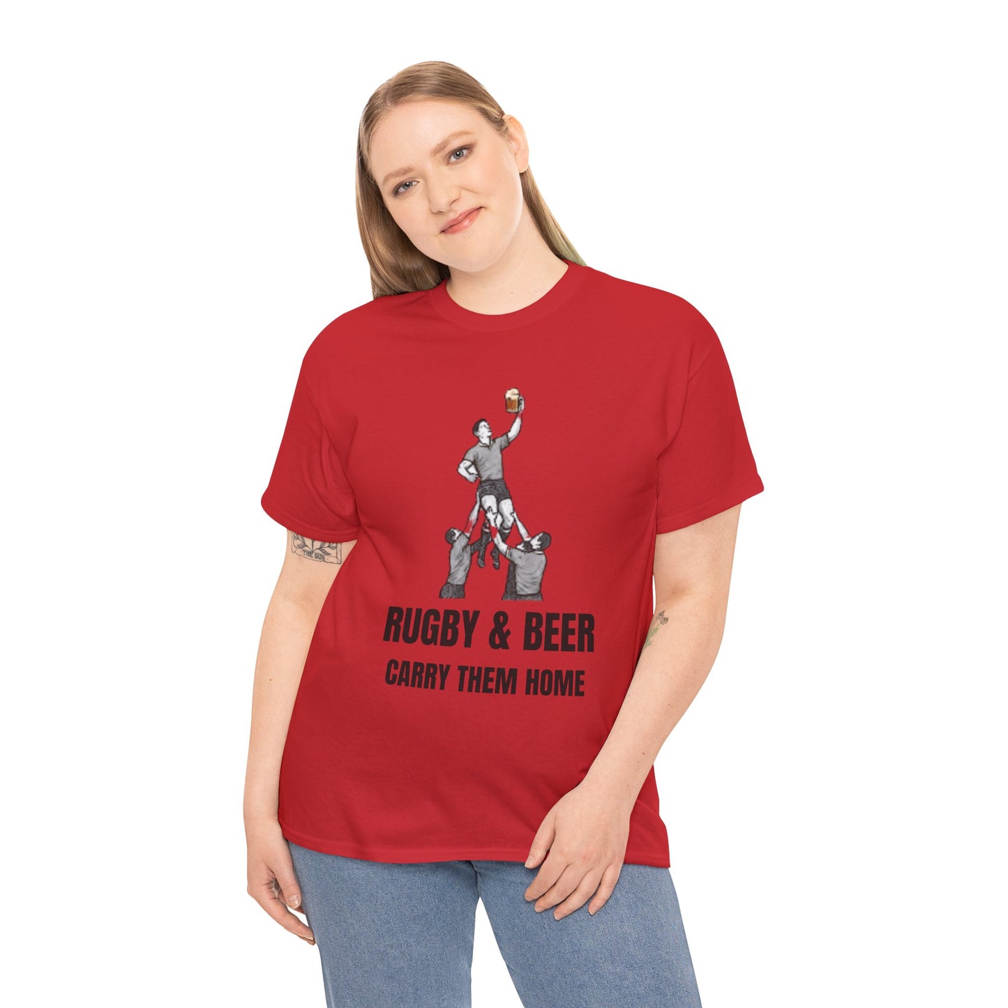 Carry Them Home England Rugby T-Shirt | Rugby & Beer Fan Tee