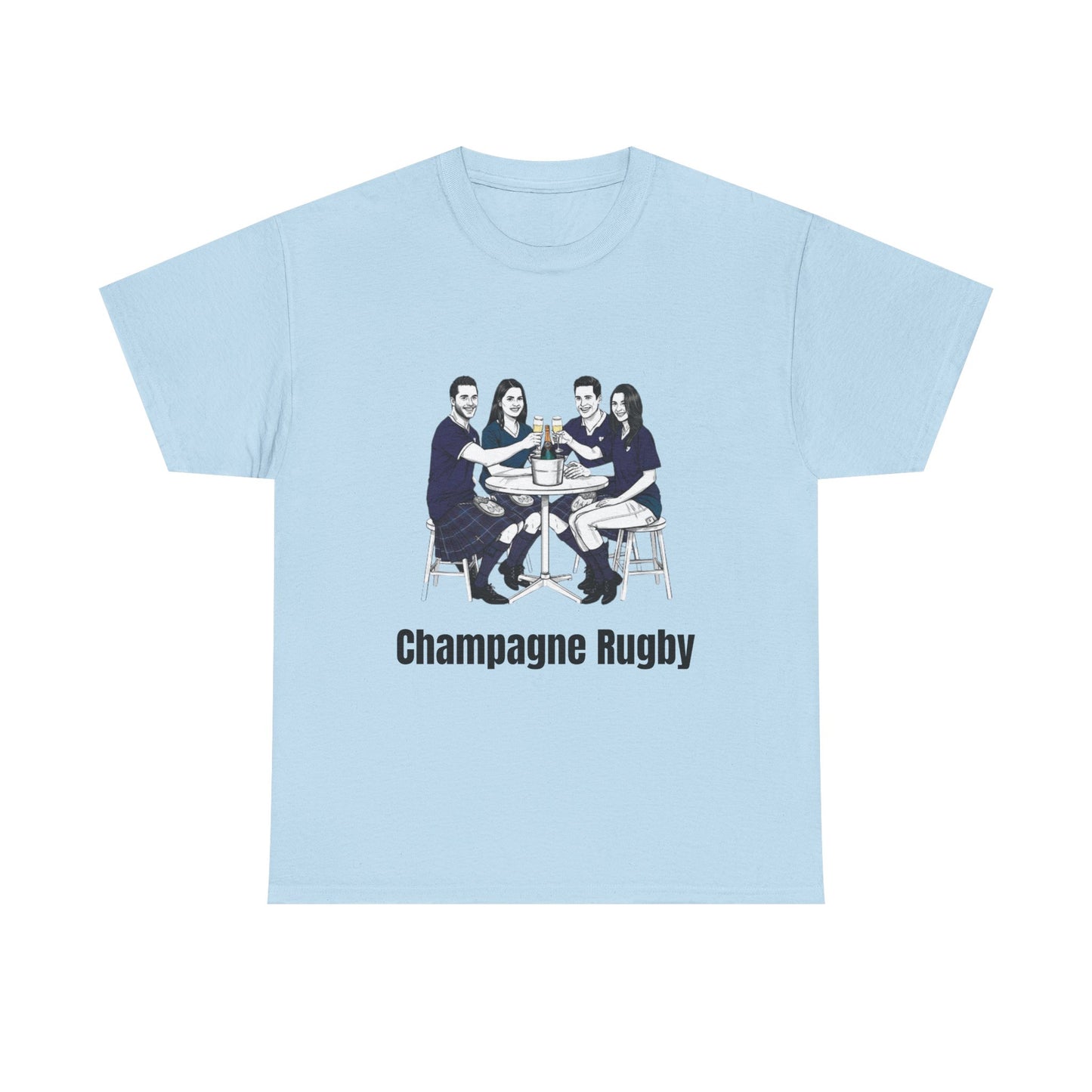 Champagne Rugby T-Shirt – Six Nations Scotland Fan Gift