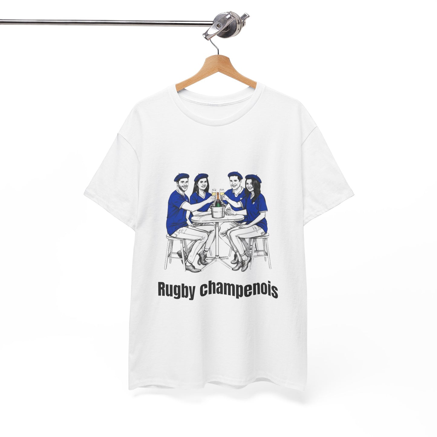 Champagne Rugby T-shirt - French Rubgy Fan Gift