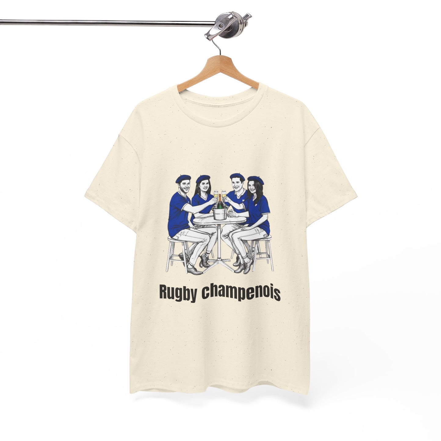 Champagne Rugby T-shirt - French Rubgy Fan Gift