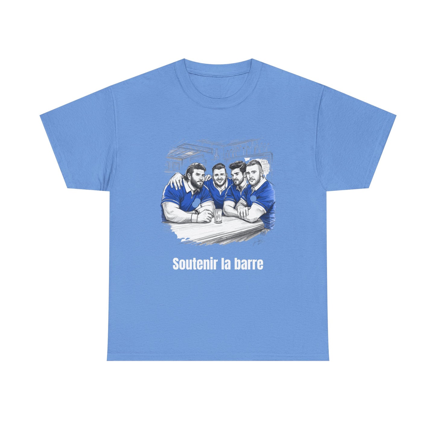 Propping Up The Bar – Funny French Rugby T-Shirt for Fans & Gifts