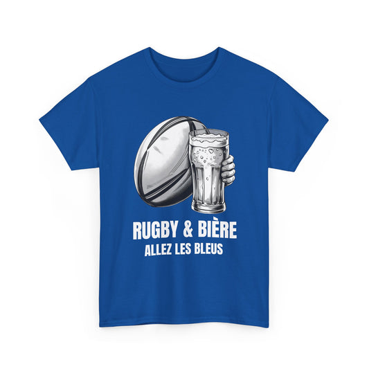 Rugby & Beer “Allez Les Bleus” T-Shirt – France Rugby Fan Matchday Gift