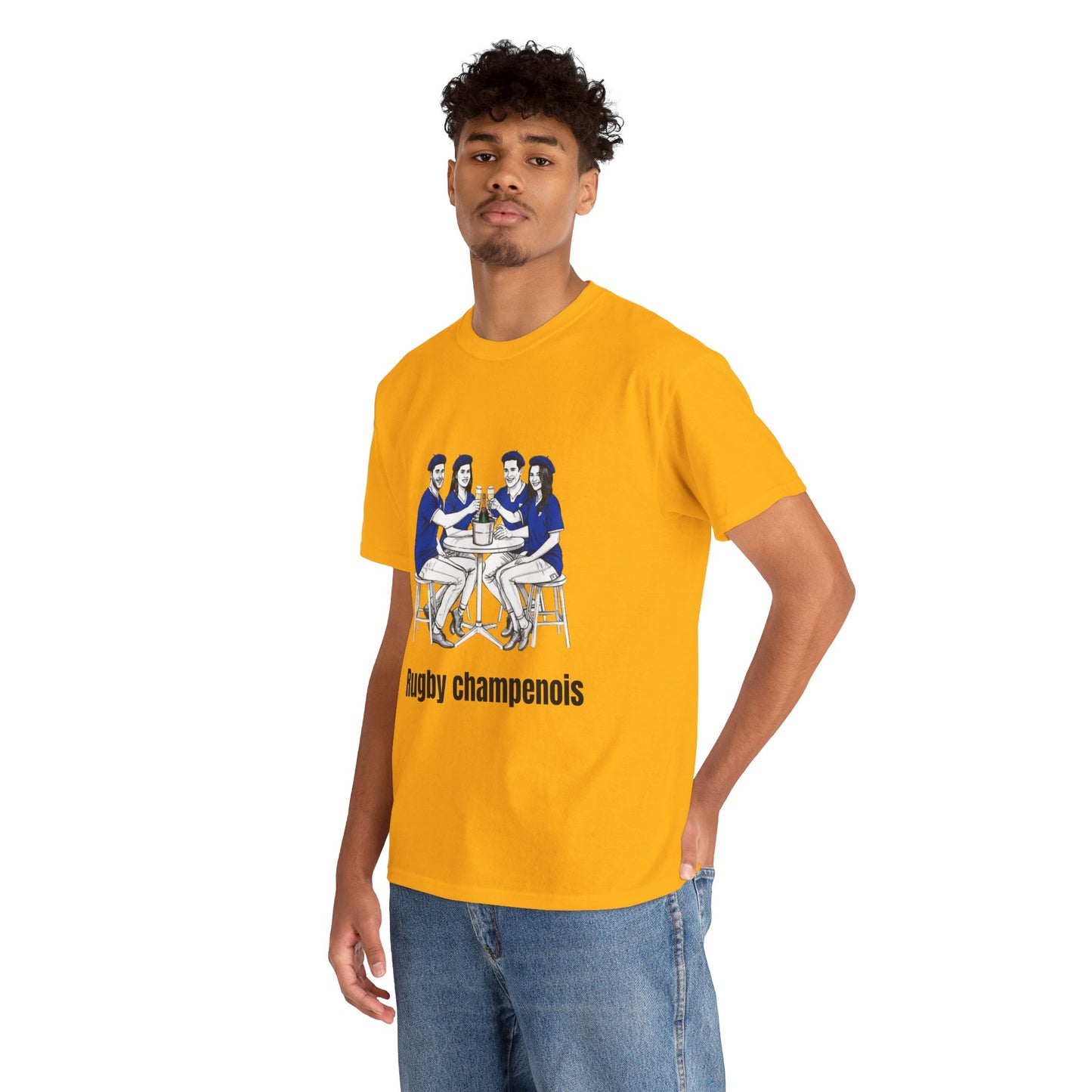 Champagne Rugby T-shirt - French Rubgy Fan Gift