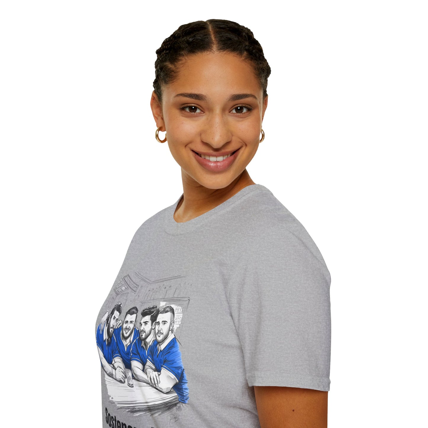 Propping Up The Bar – Funny Italian Rugby T-Shirt for Fans & Gifts