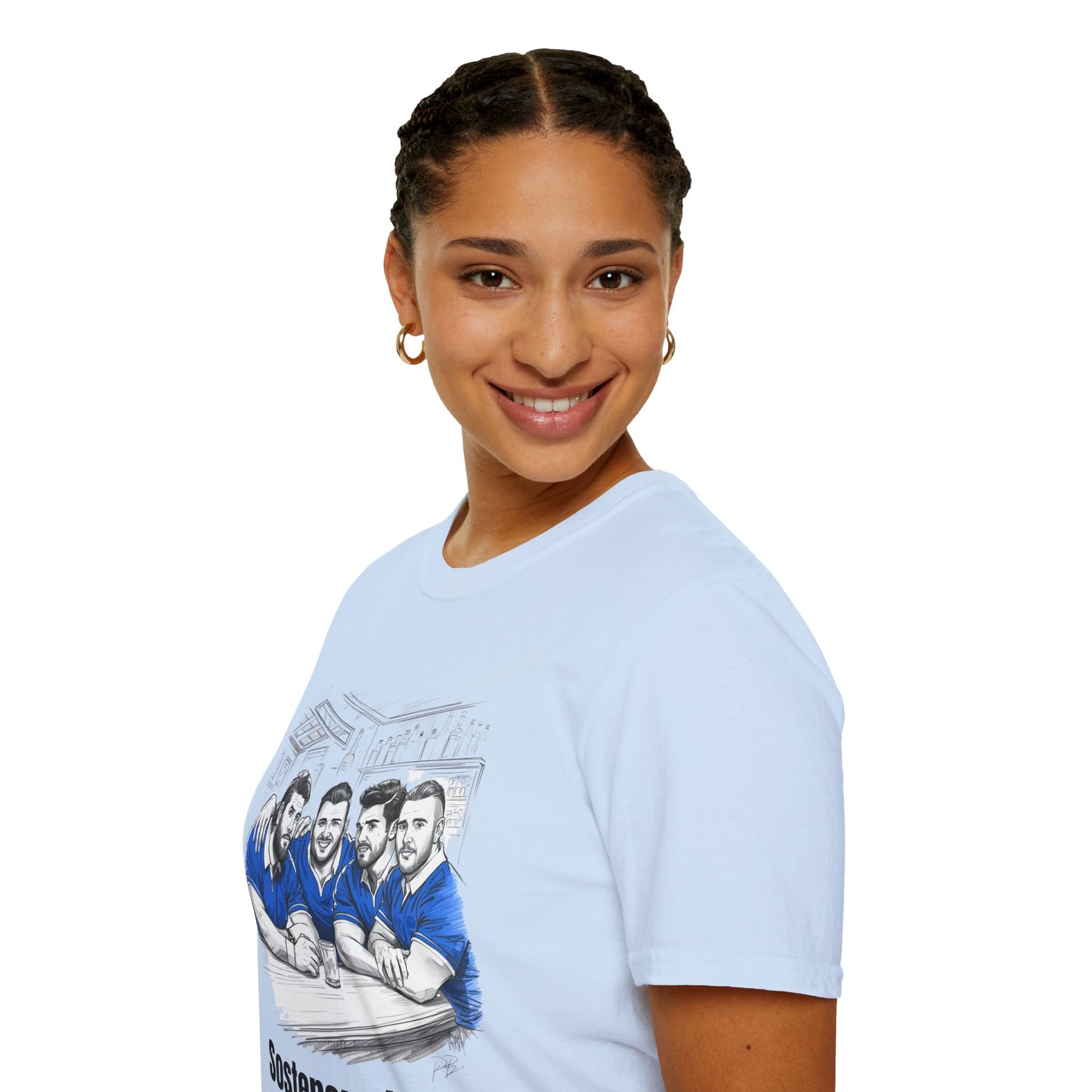 Propping Up The Bar – Funny Italian Rugby T-Shirt for Fans & Gifts
