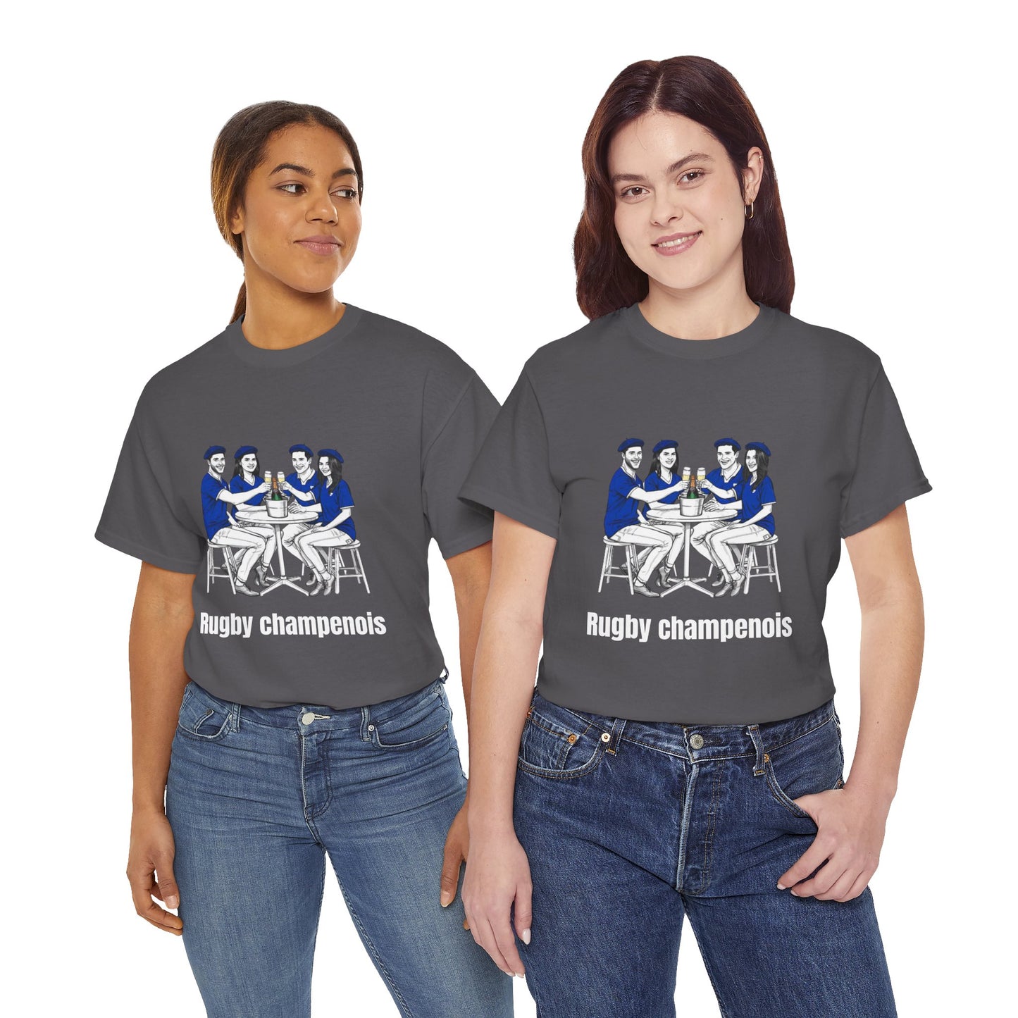Champagne Rugby T-shirt - French Rubgy Fan Gift