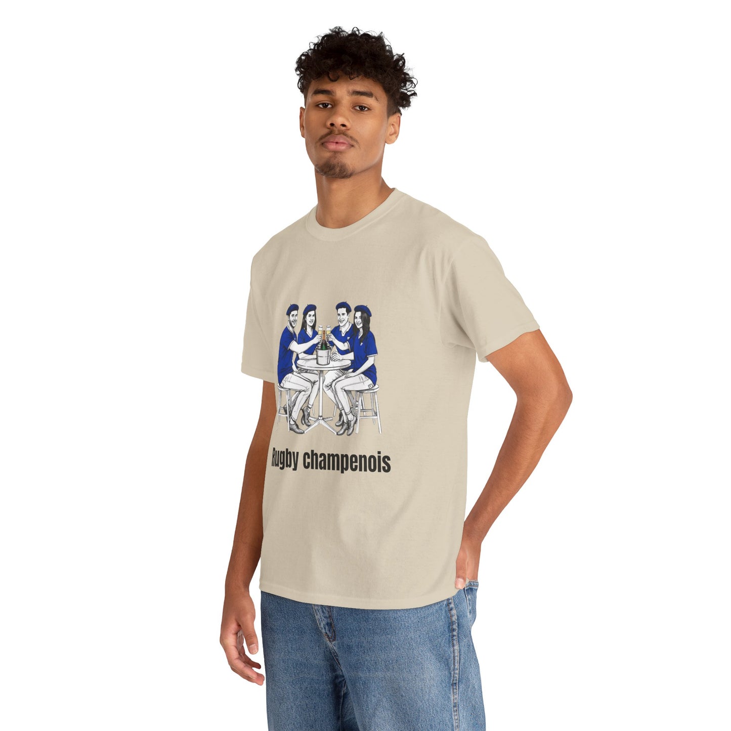 Champagne Rugby T-shirt - French Rubgy Fan Gift