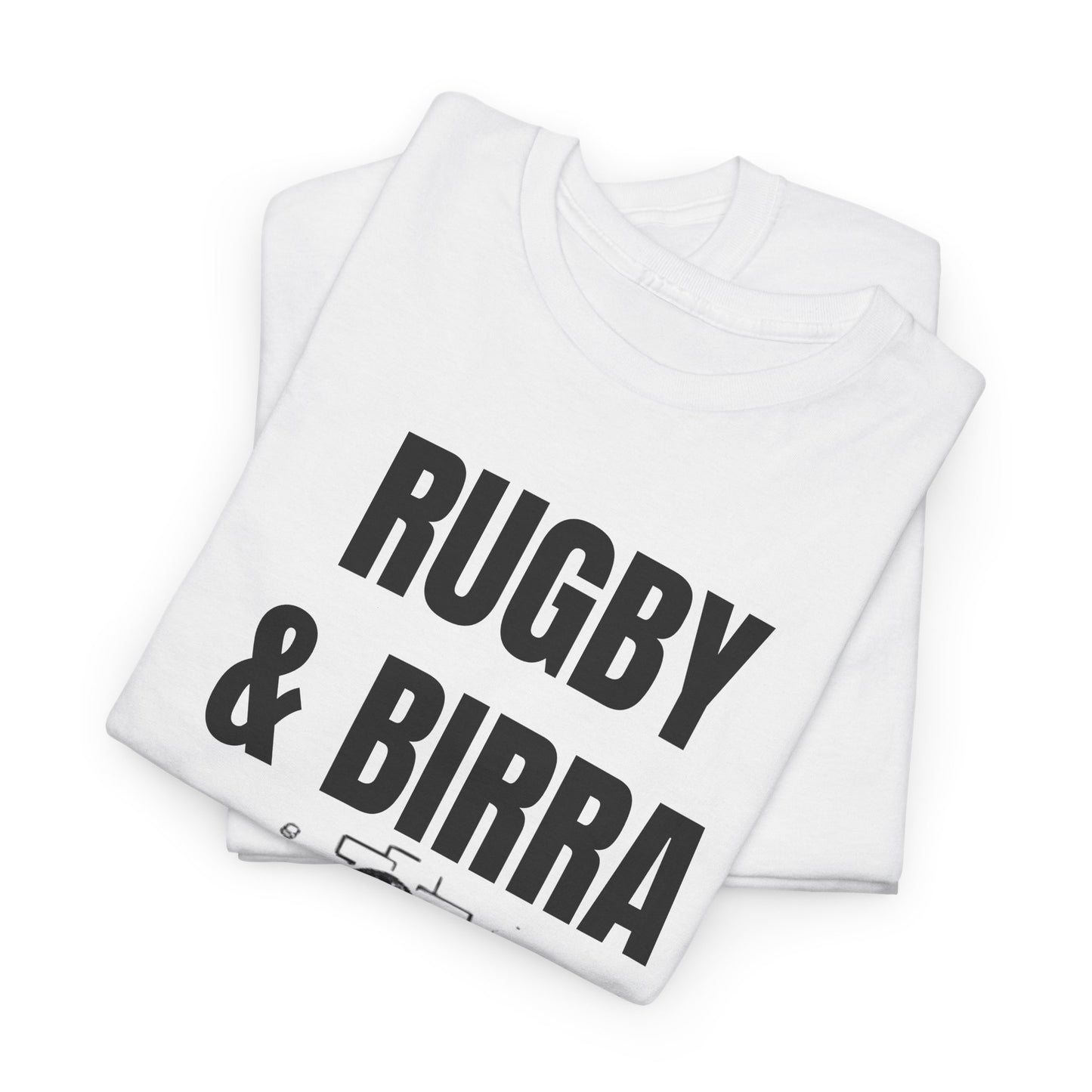 Rugby & Beer T-Shirt – From the Pitch to the Pub | Italian Rugby Fans Tee