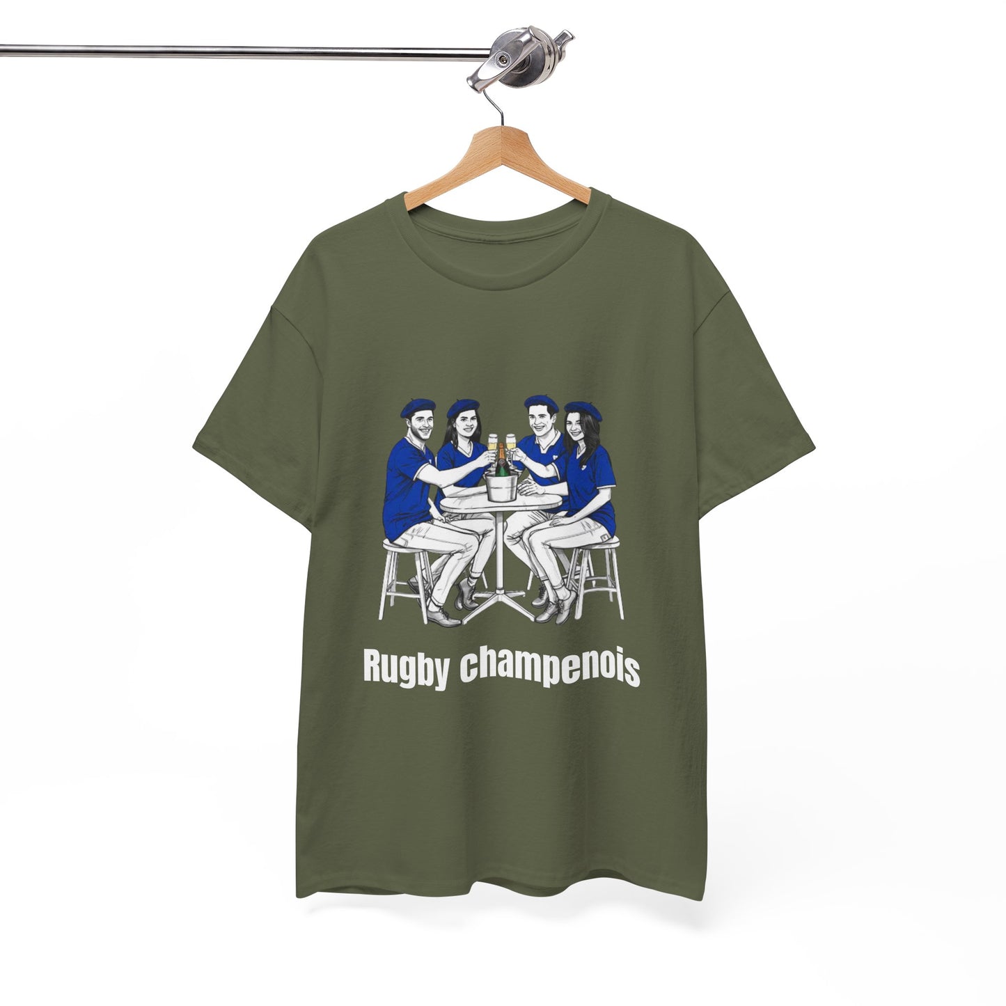 Champagne Rugby T-shirt - French Rubgy Fan Gift