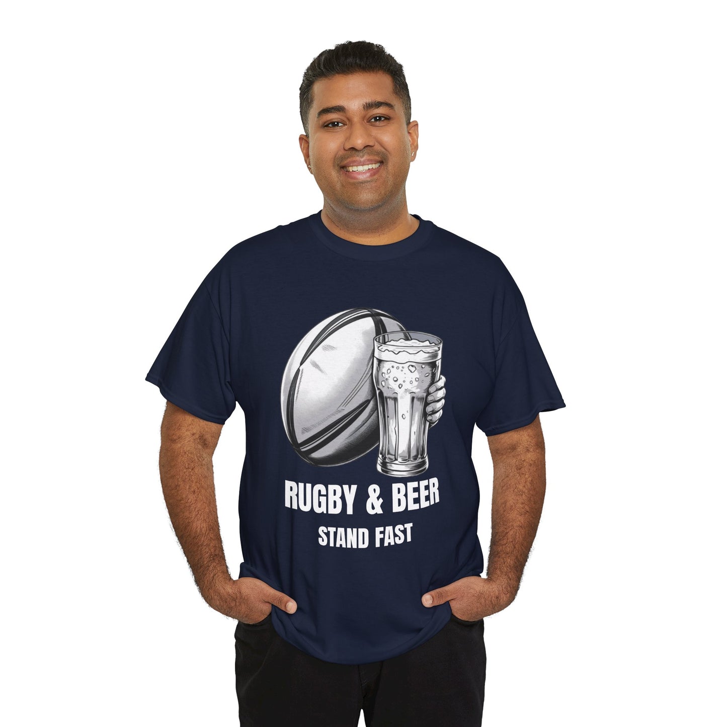 Rugby & Beer “Stand Fast” T-Shirt – Scotland Rugby Fan Matchday Gift