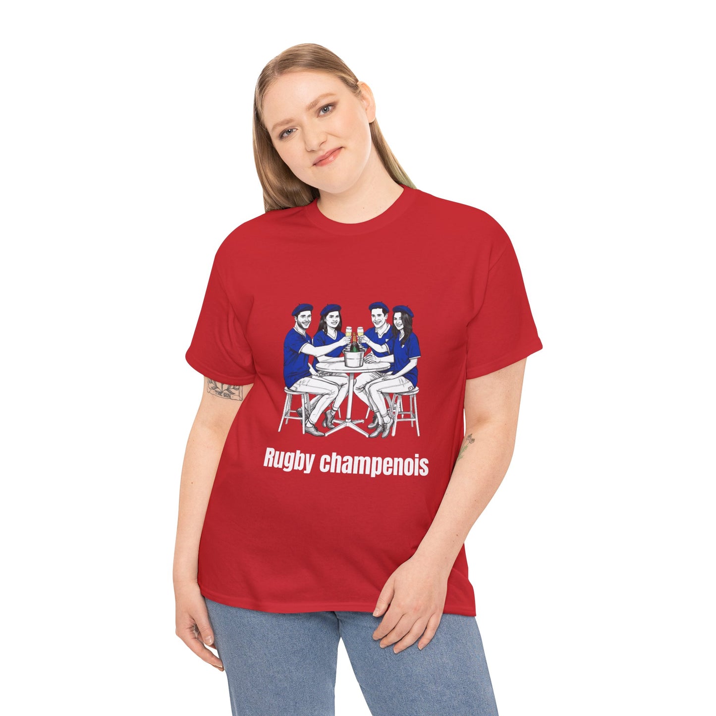 Champagne Rugby T-shirt - French Rubgy Fan Gift