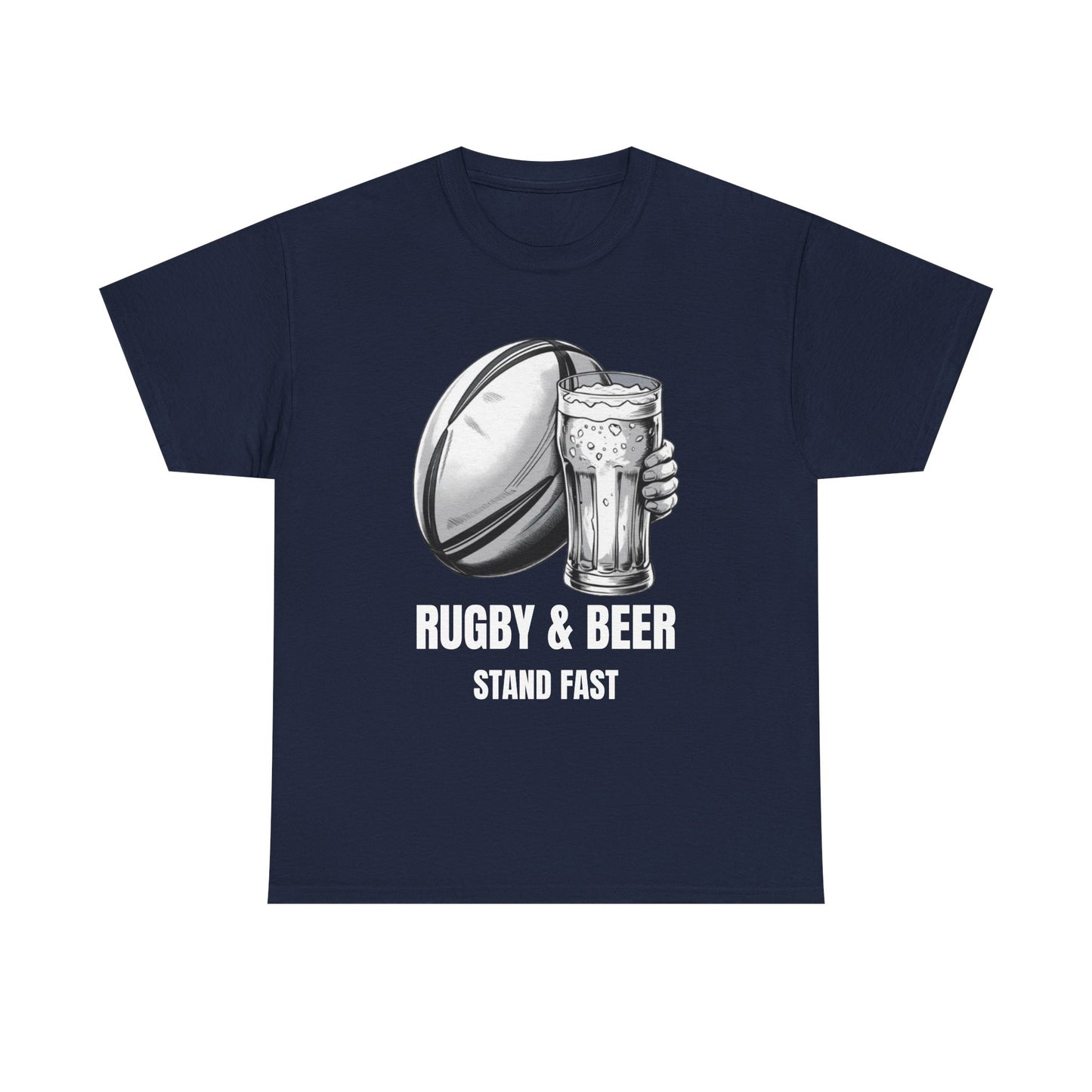 Rugby & Beer “Stand Fast” T-Shirt – Scotland Rugby Fan Matchday Gift